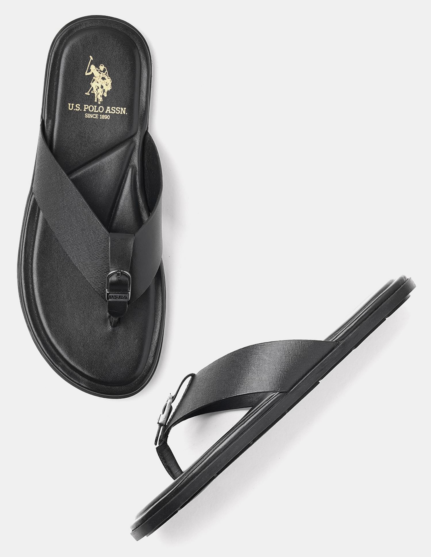 U.S. Polo Assn. Men Diaz Broad Strap Slippers