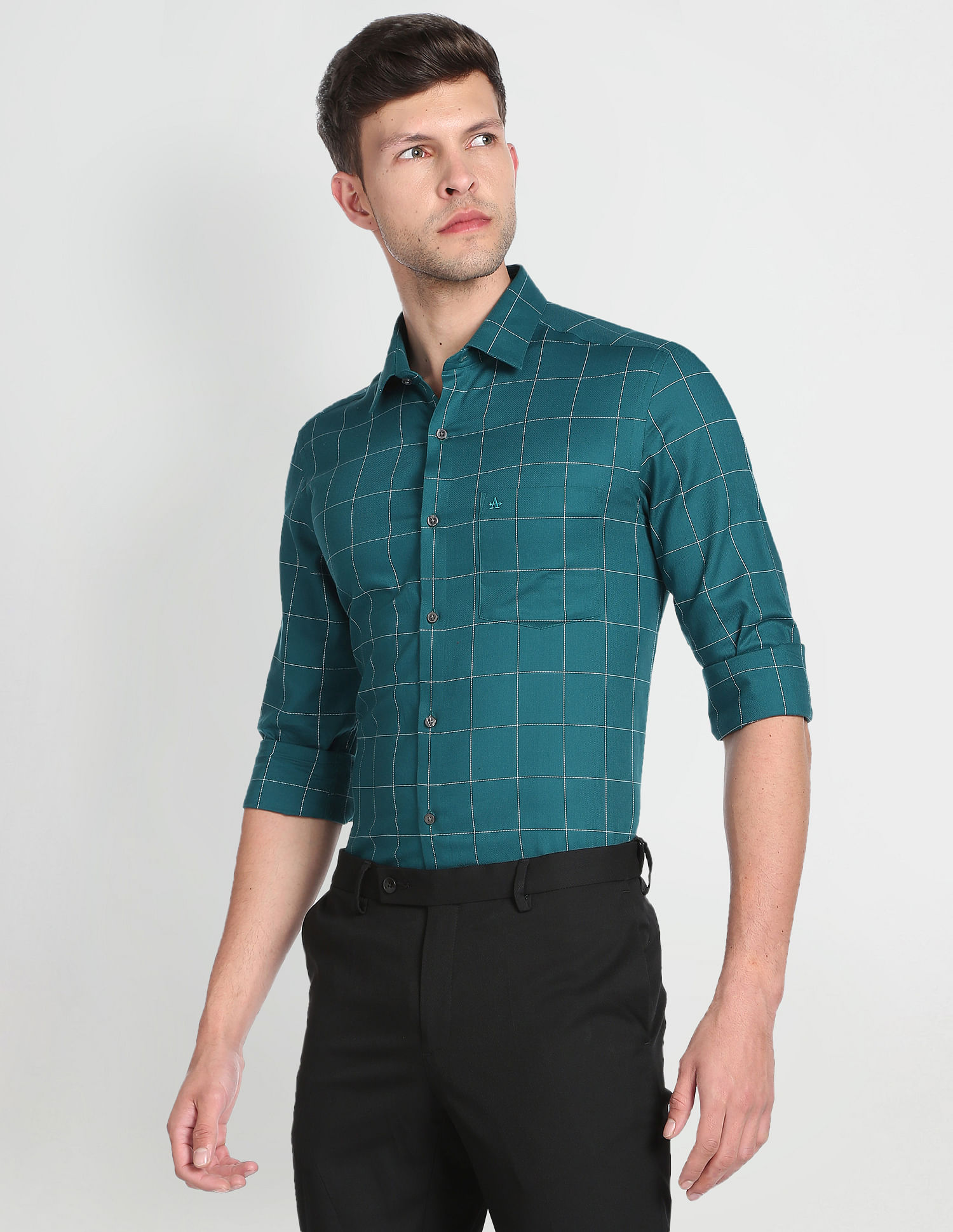 Arrow Windowpane Check Formal Shirt