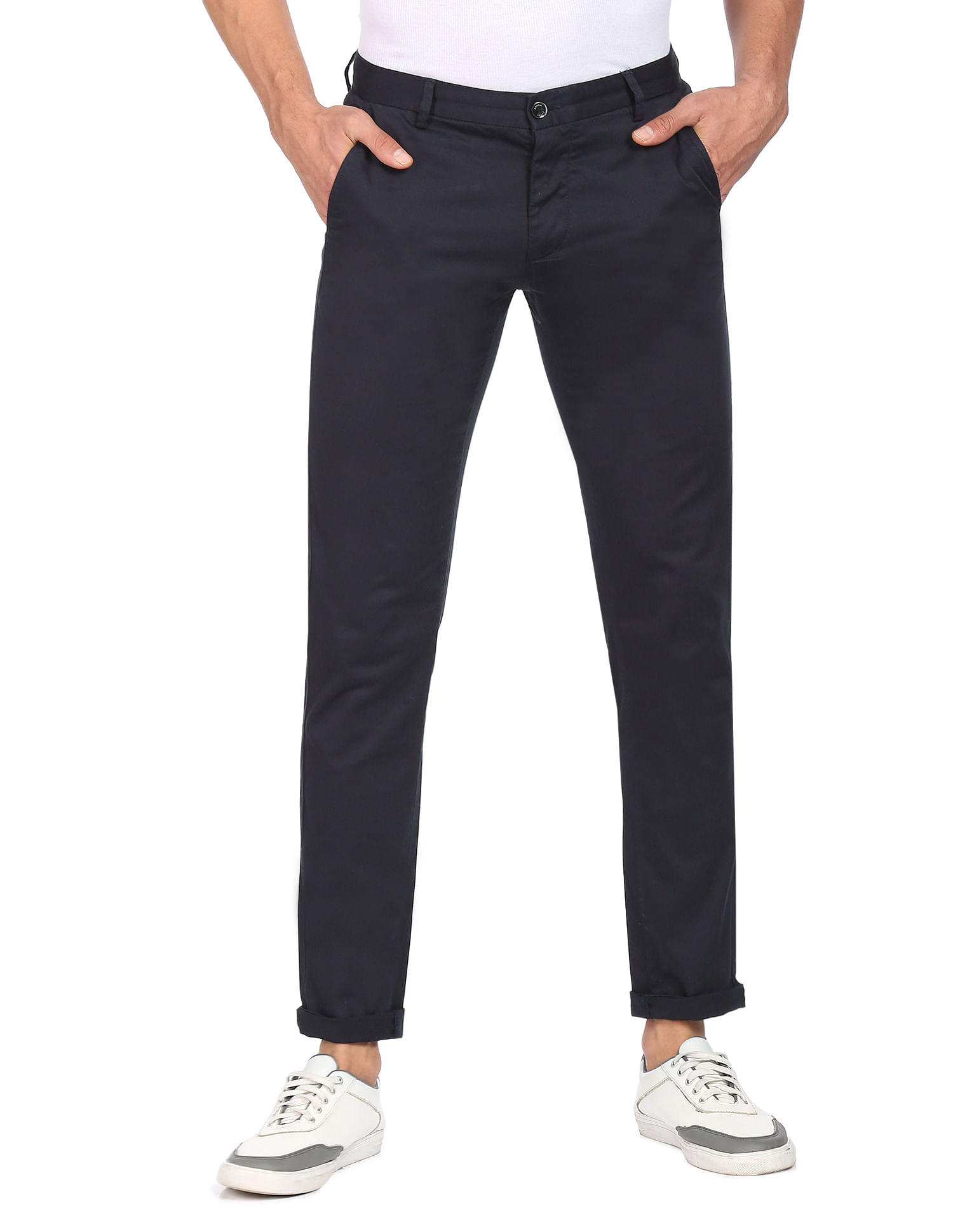 Low Rise Slim Fit Trousers  Buy Low Rise Slim Fit Trousers online in India