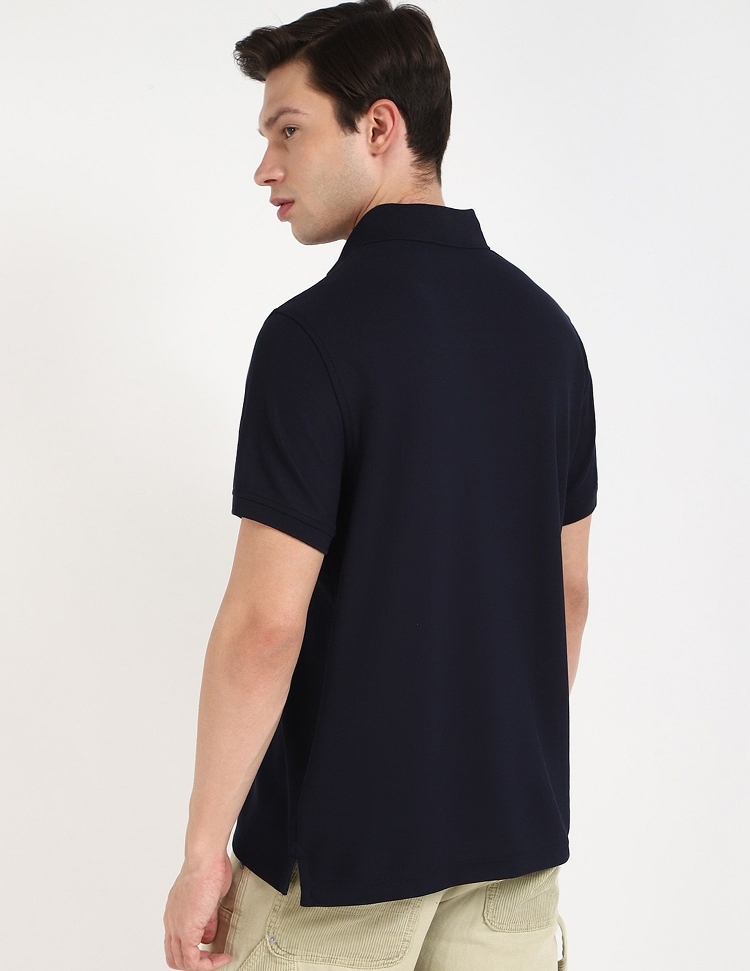 Tommy Hilfiger Solid Regular-Fit Cotton Polo Shirt