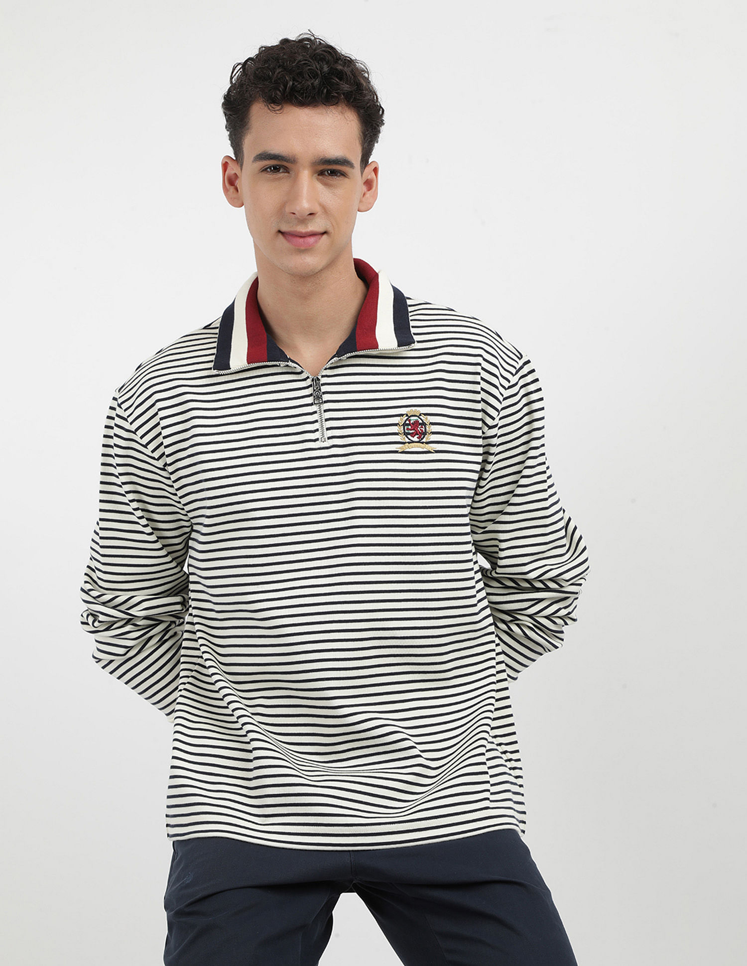 Tommy Hilfiger Breton Horizontal Stripe Sweatshirt