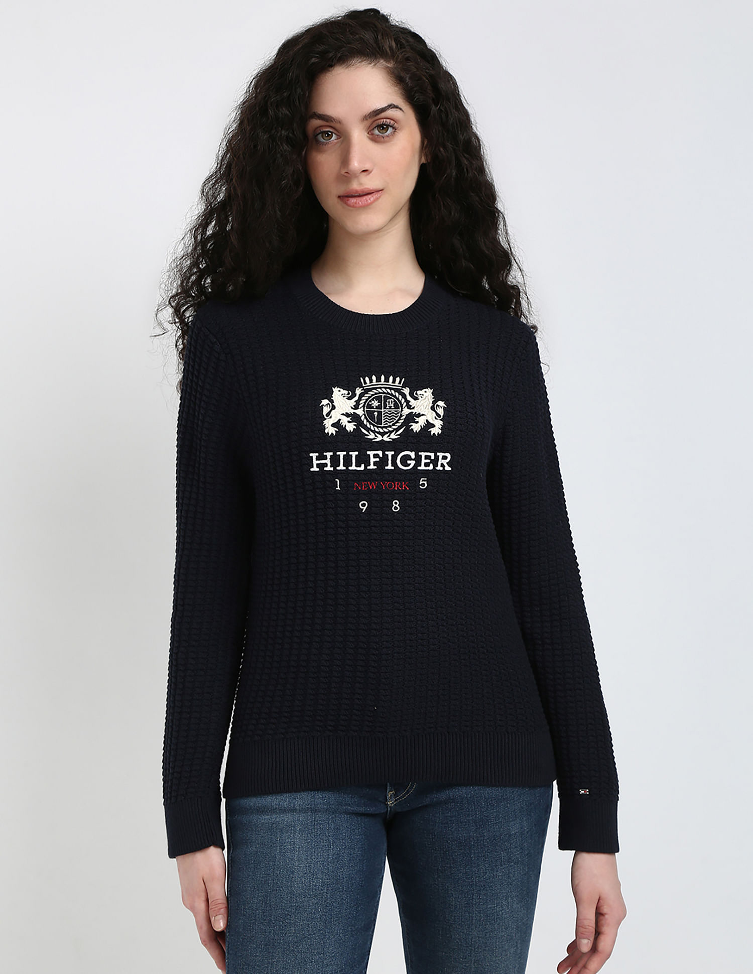 Tommy Hilfiger Varsity Crest Crew Nk Sweater