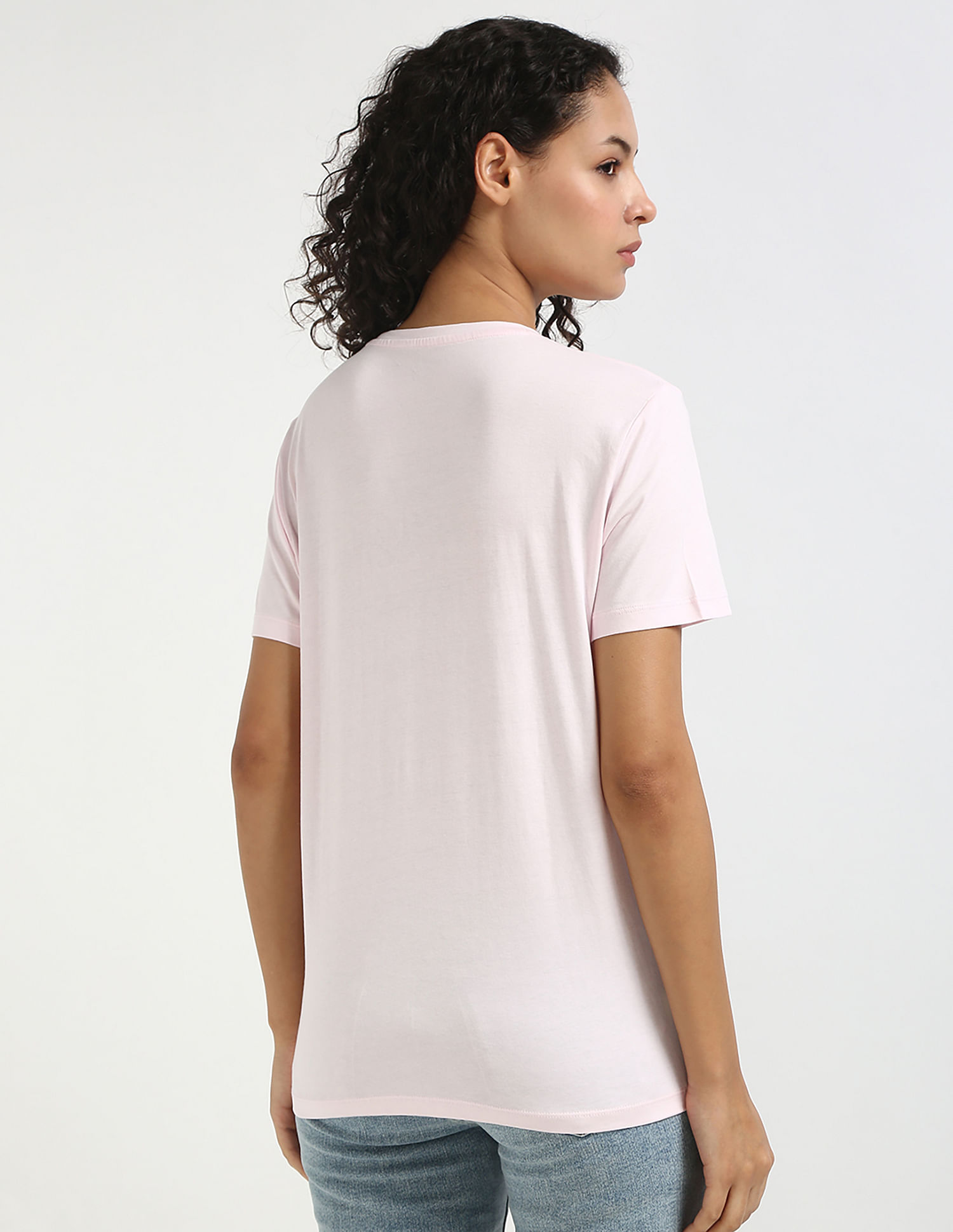 Tommy Hilfiger Pink Women's T-shirt for Gentle Look