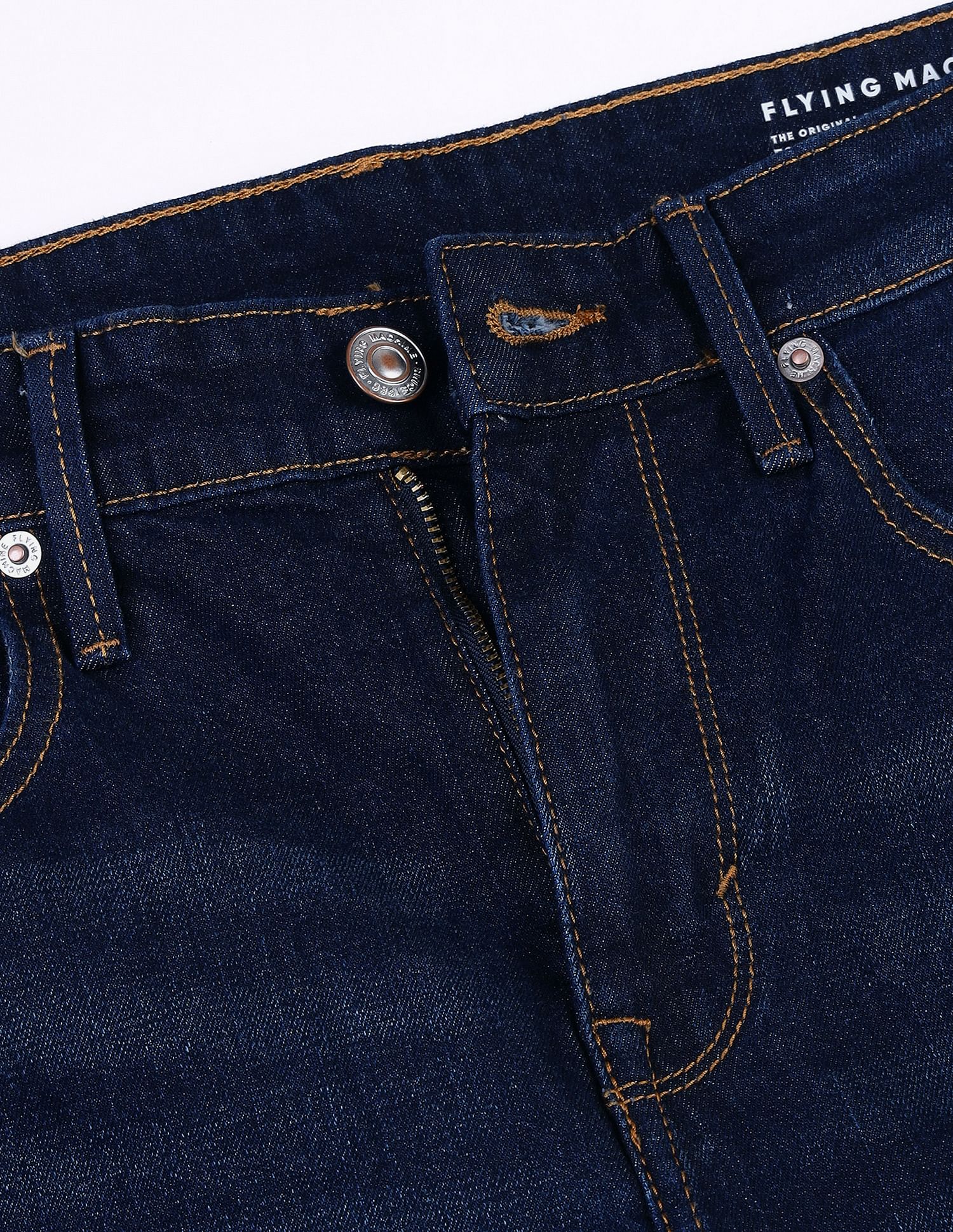 Flying Machine Mid Rise Slim Tapered Fit Jeans