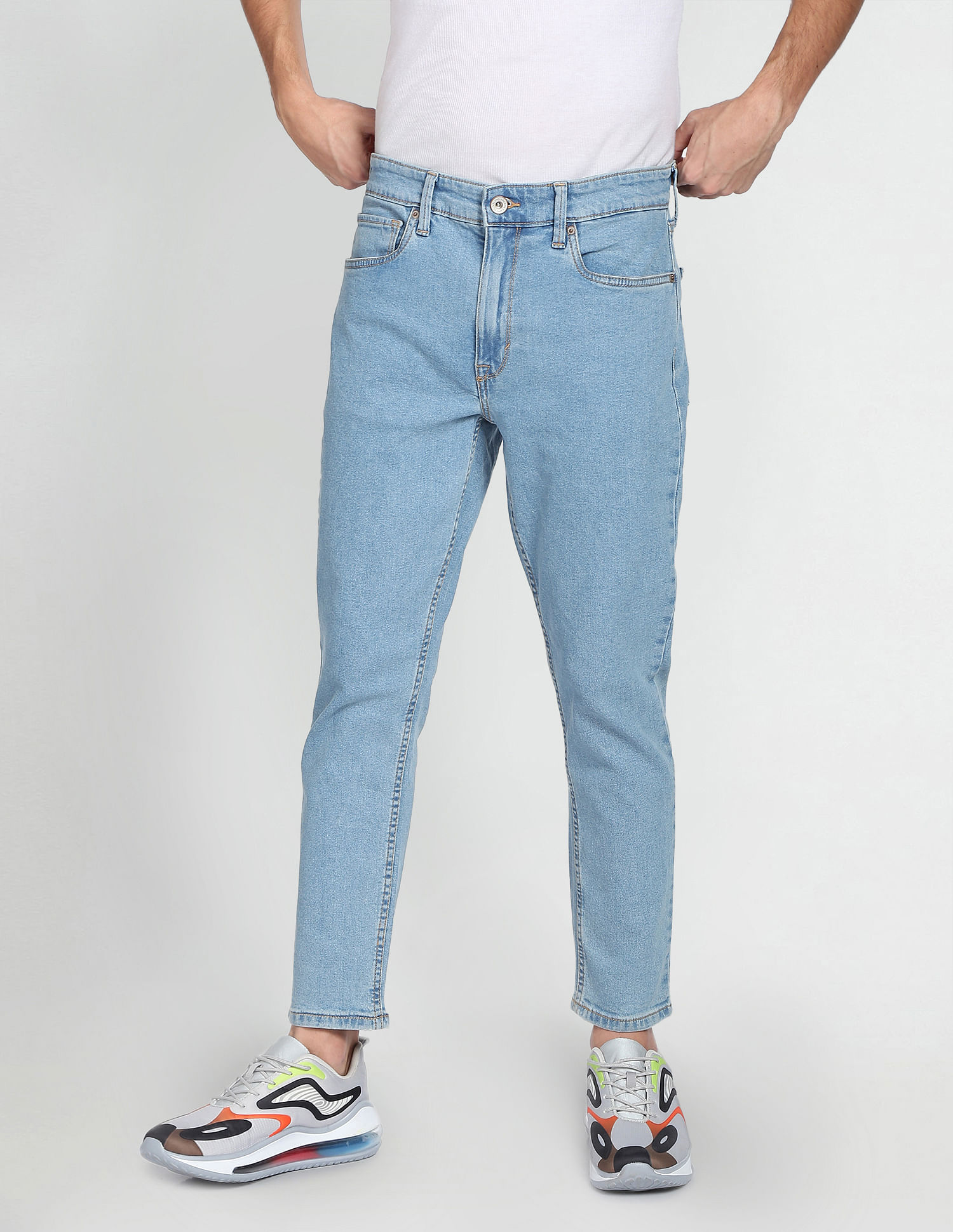 Flying Machine High Rise Mankle Slim Fit Jeans