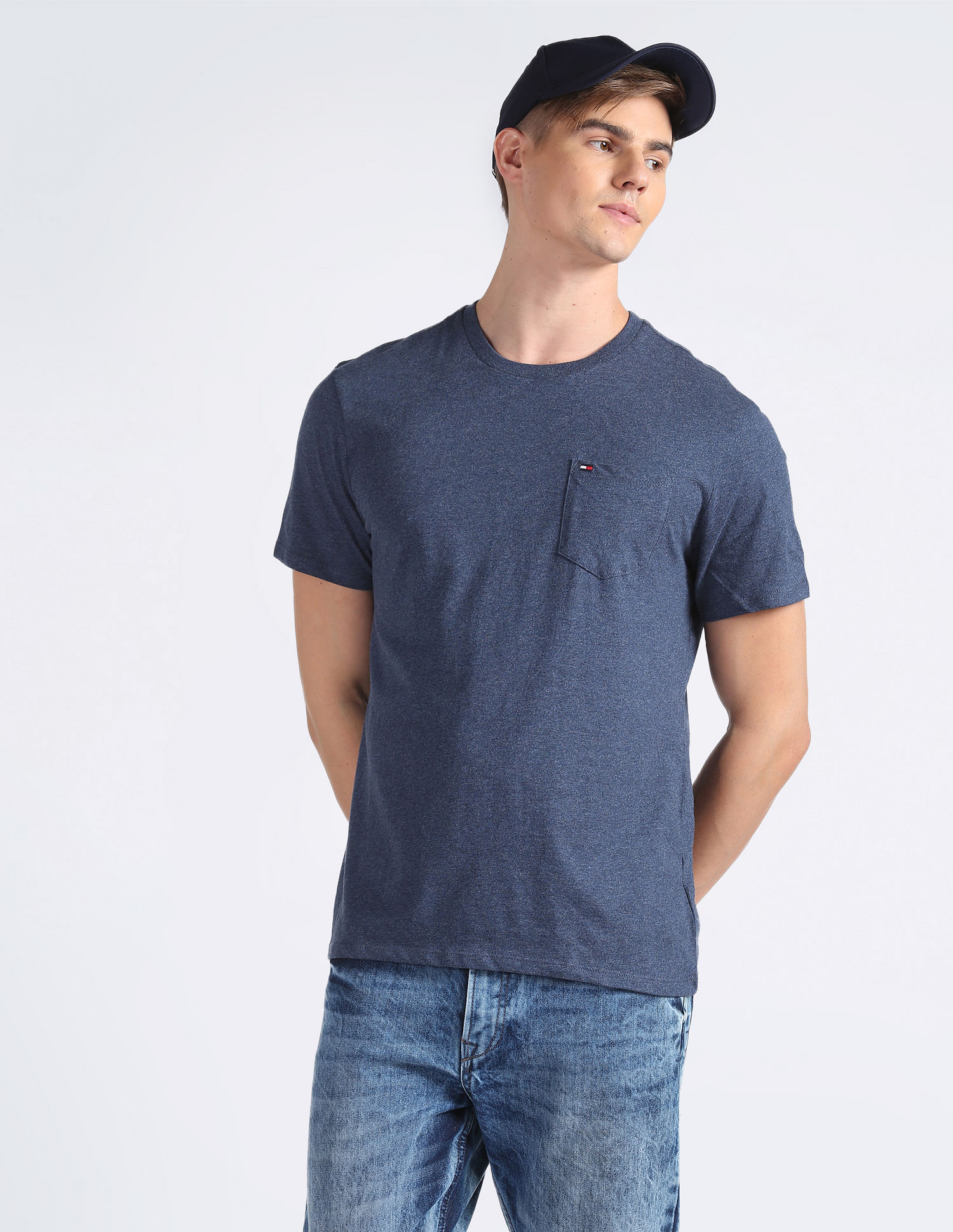 Tommy Hilfiger Heathered Cotton T-Shirt
