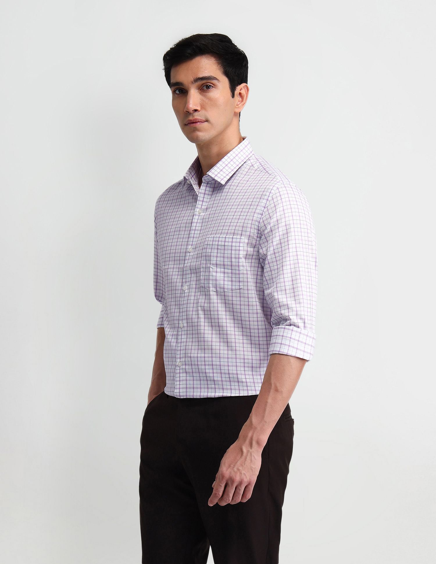 Arrow Pure Cotton Manhattan Slim Fit Shirt