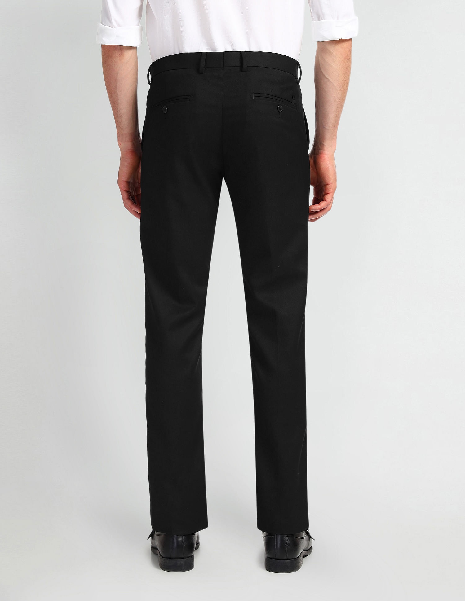 Arrow Mid Rise Carson Tapered Fit Trousers