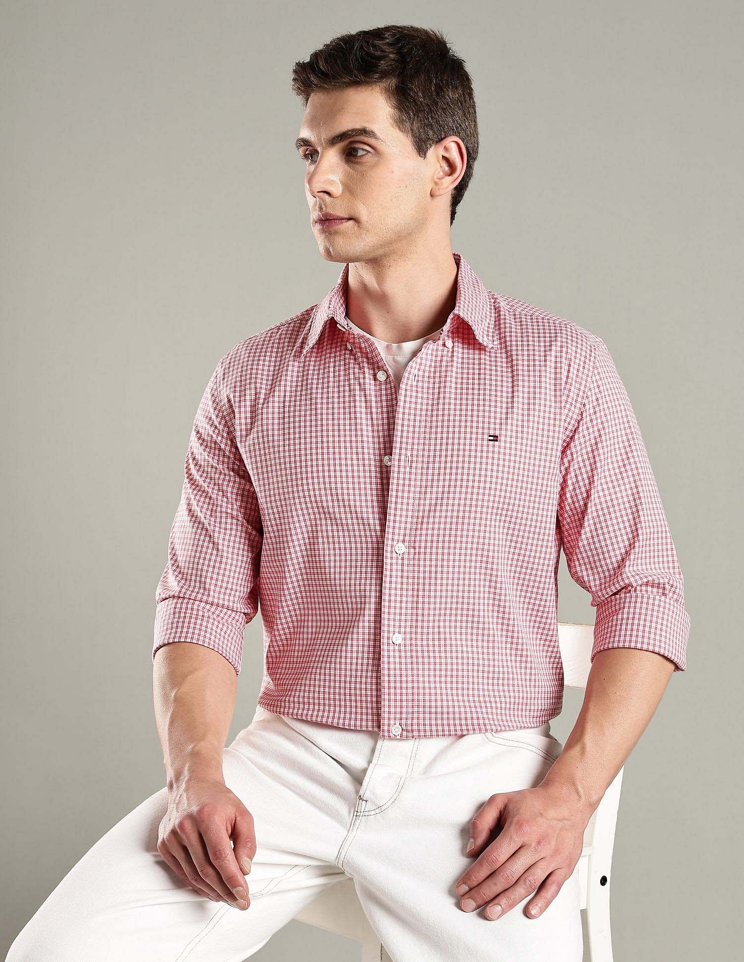 Tommy Hilfiger Checks Regular Fit Cotton Shirt