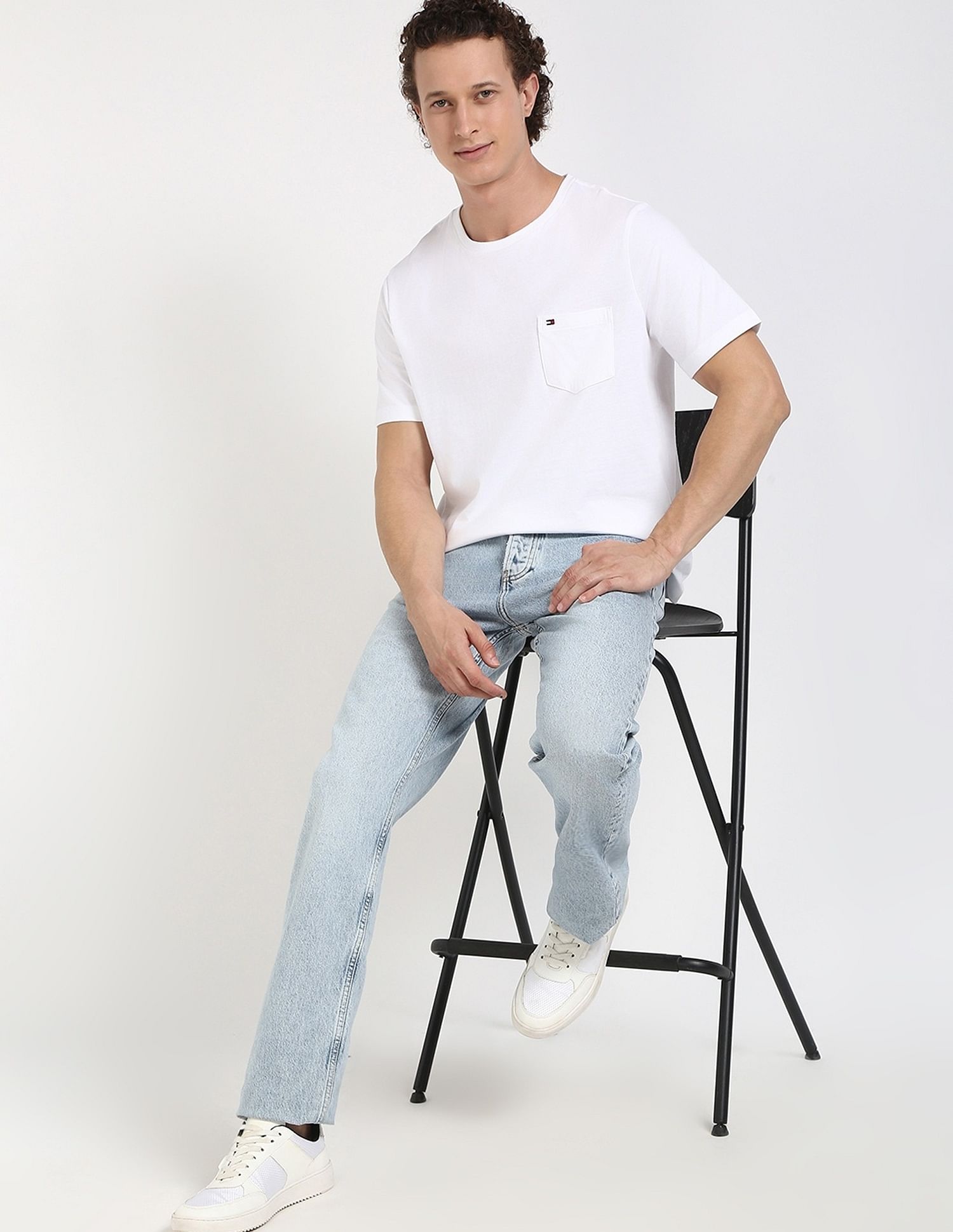 Tommy Hilfiger Solid Regular-Fit Cotton T-Shirt