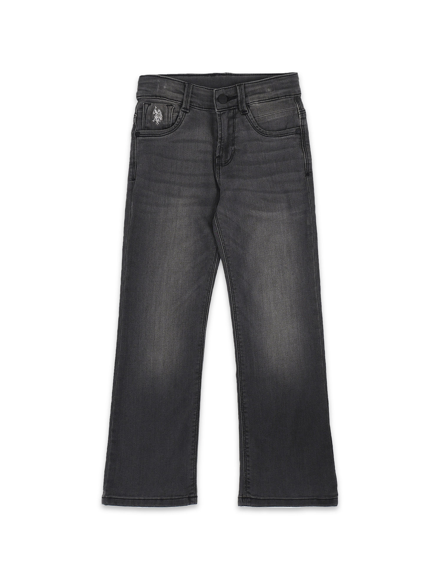 U.S. Polo Assn. Kids Boys Boot Cut Grey Jeans