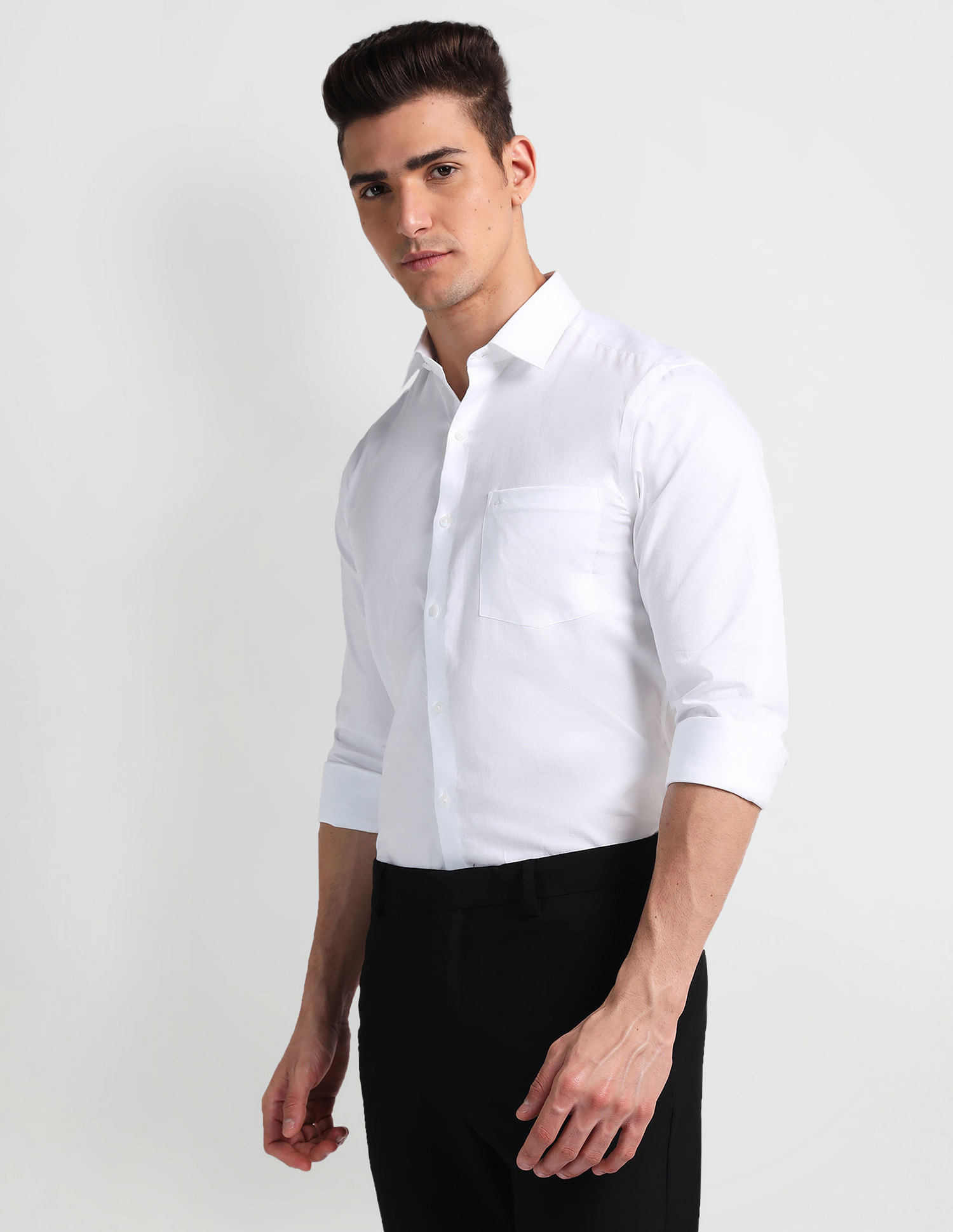 Arrow Self Design Cotton Shirt