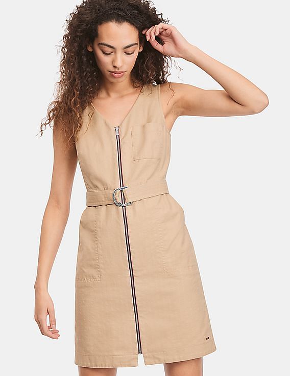 tommy hilfiger khaki dress