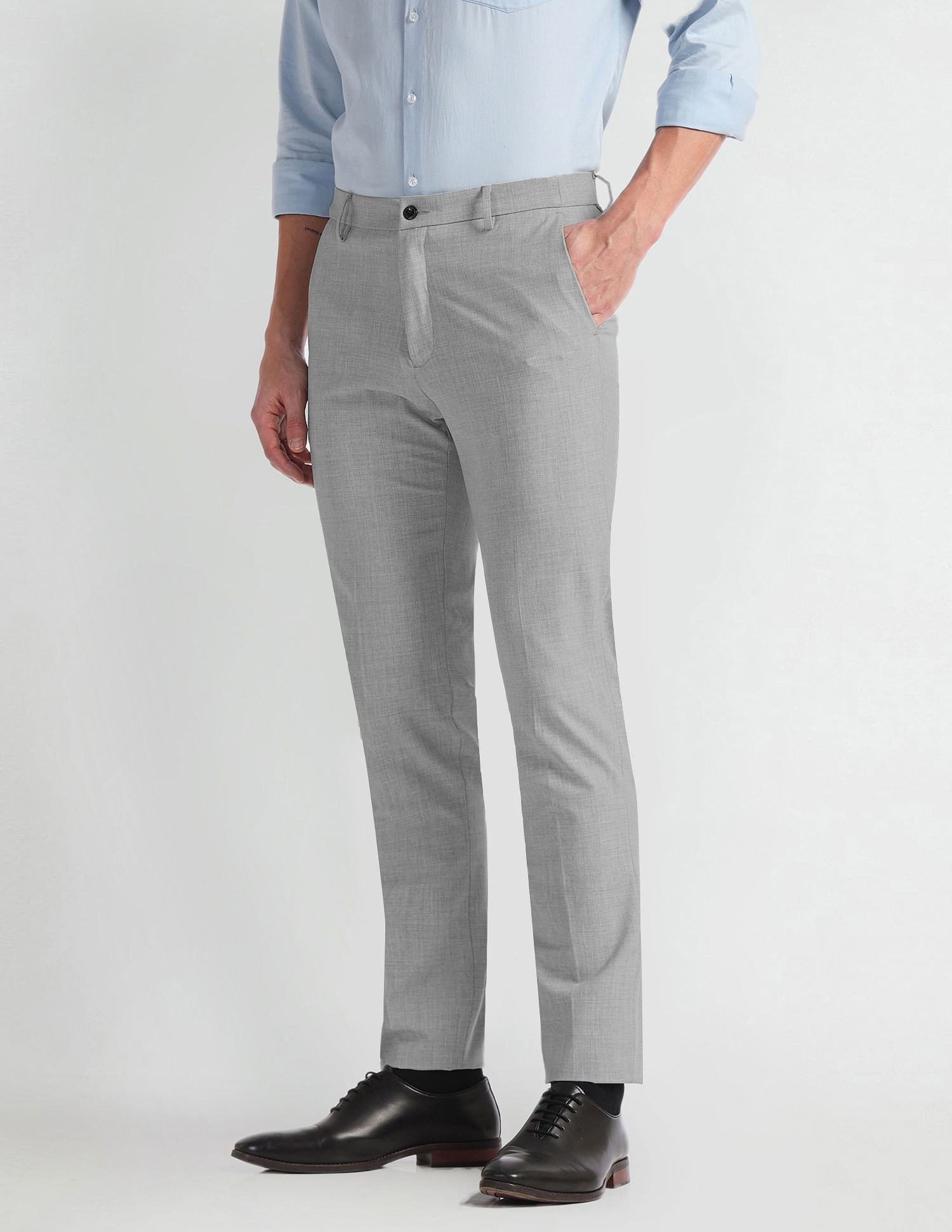 Arrow Newyork Mid Rise Super Slim Fit Trousers