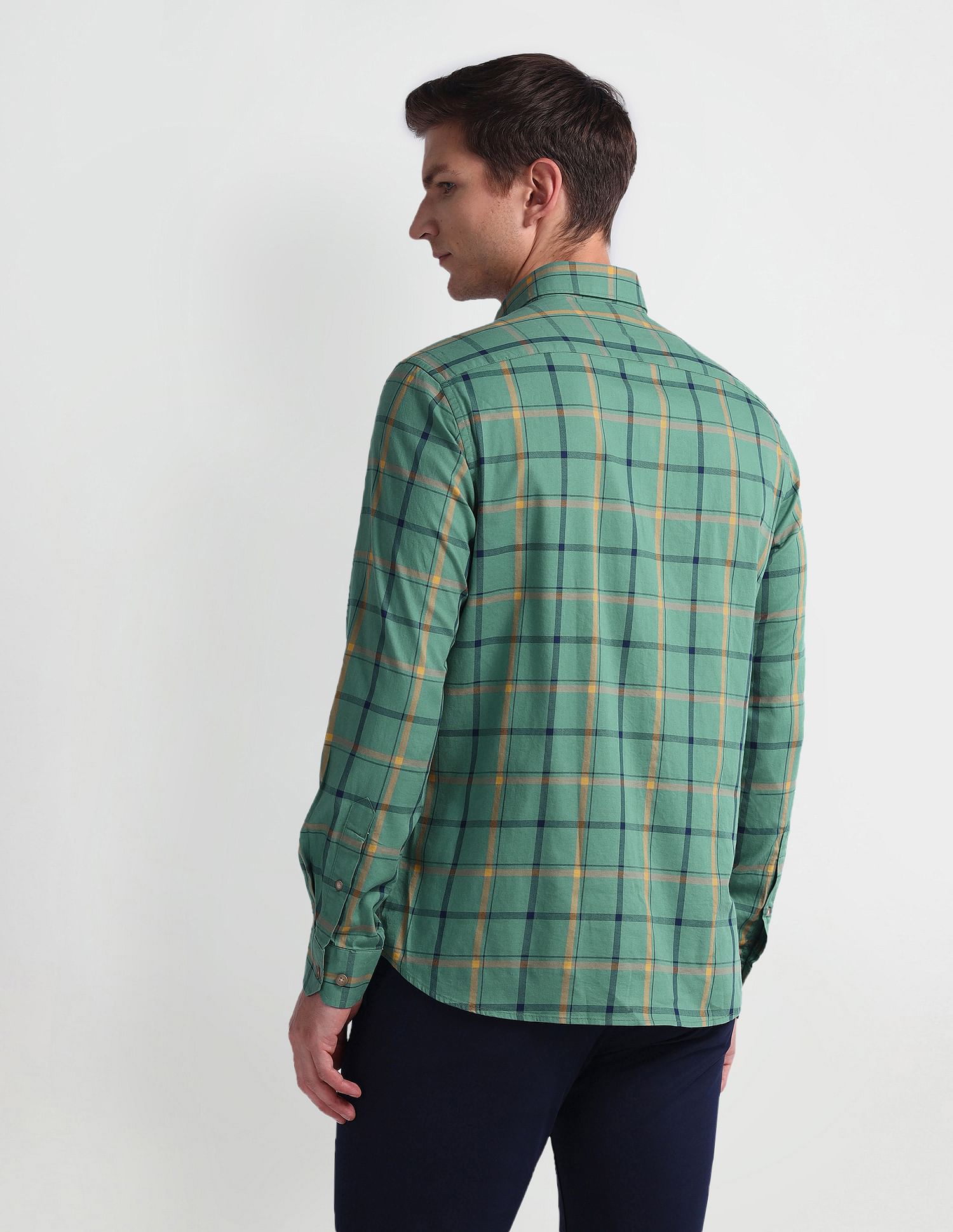 Arrow Sports Long Sleeve Slim Fit Shirt