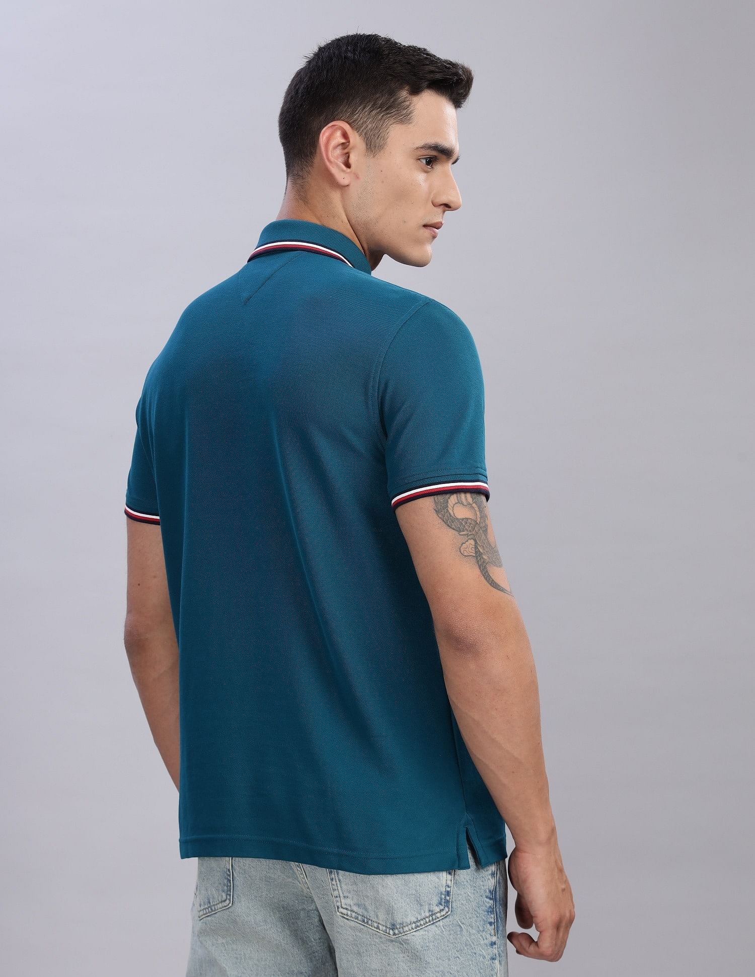 Tommy Hilfiger Solid Regular-Fit Cotton Polo Shirts