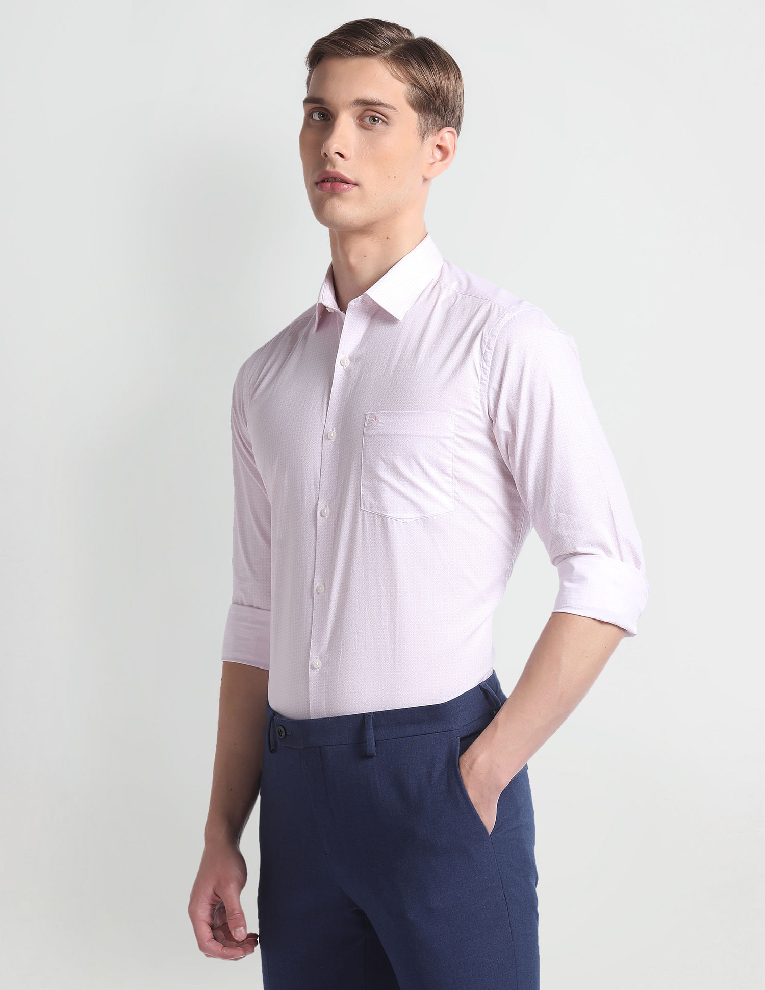 Arrow Geometric Print Slim Fit Shirt