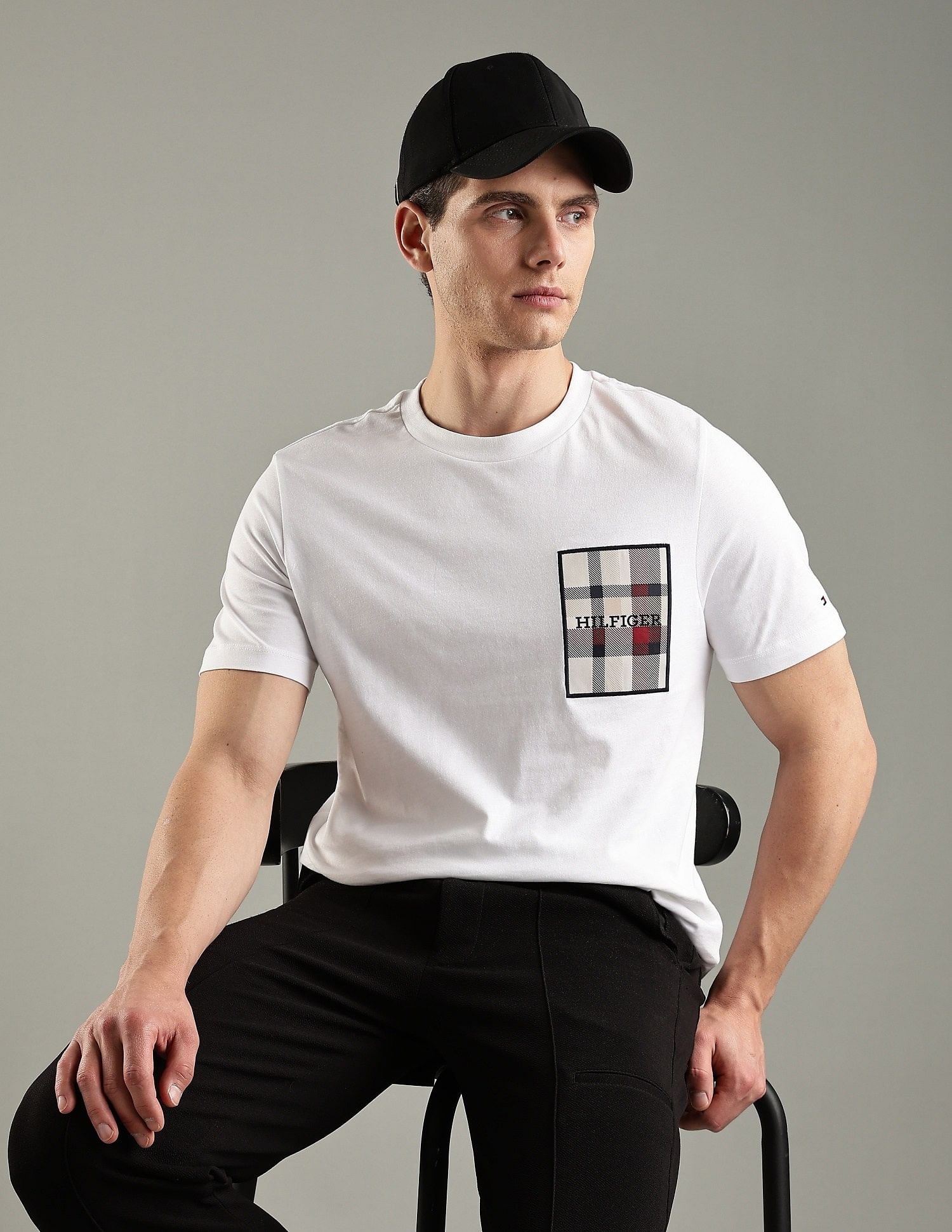 Tommy Hilfiger Embroidered Logo Regular-Fit Cotton T-Shirt
