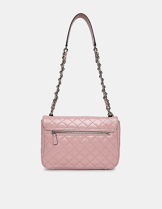 Buy GUESS Women Pink Melise Quilted Shoulder Bag NNNOW