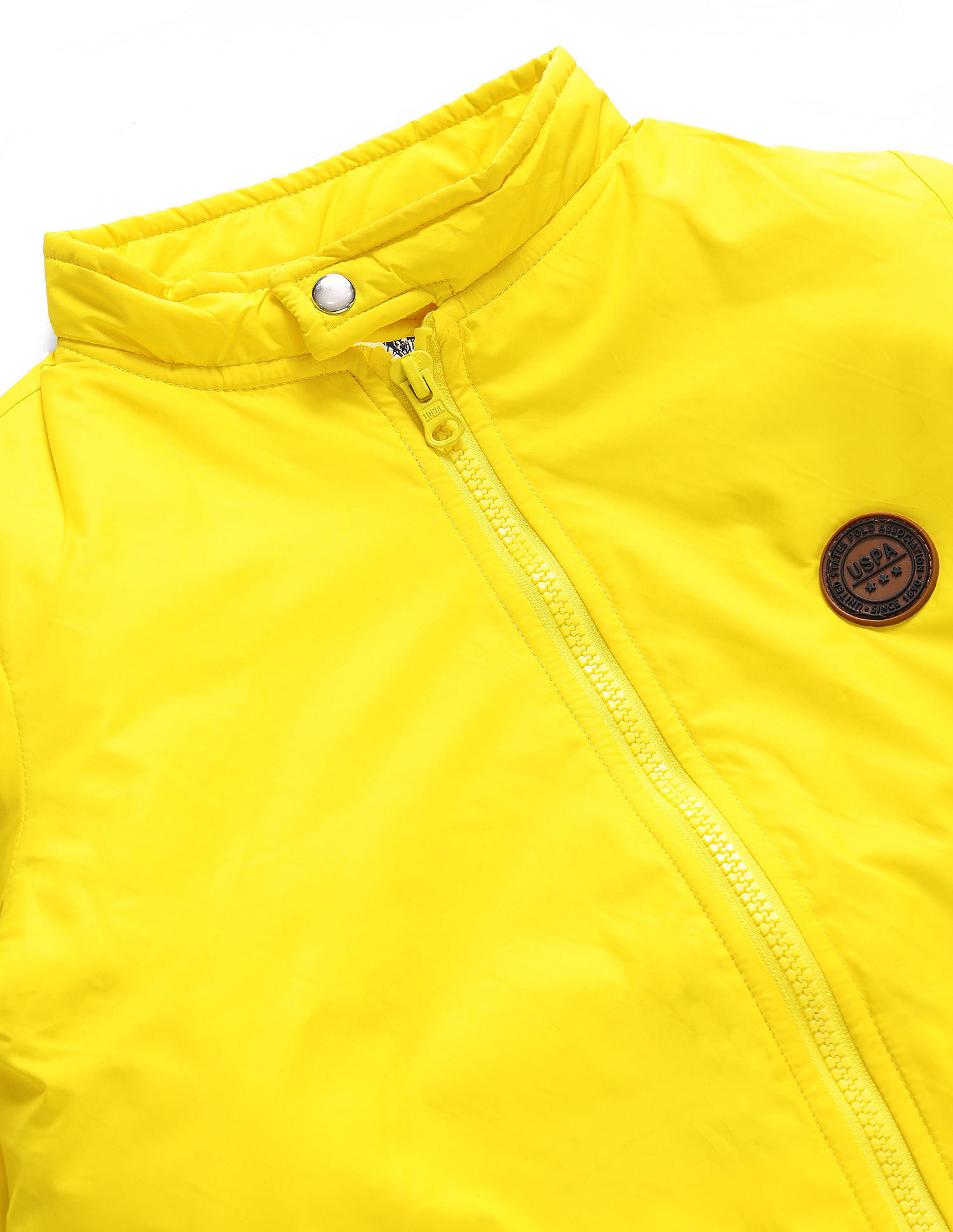U.S. Polo Assn. Kids Appliqued Logo Stand Collar Jacket