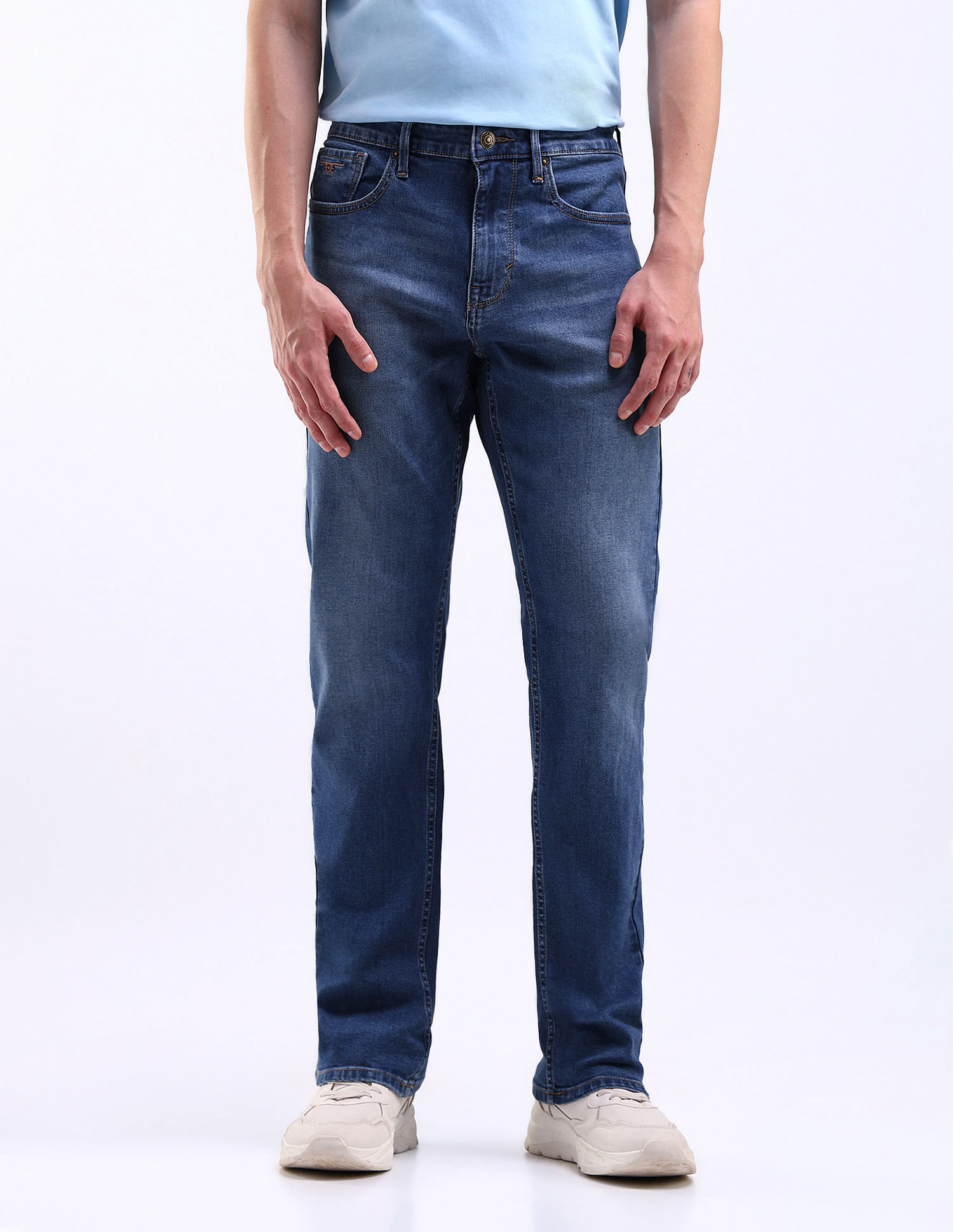 Flying Machine F-Jango Straight Fit Stone Wash Jeans