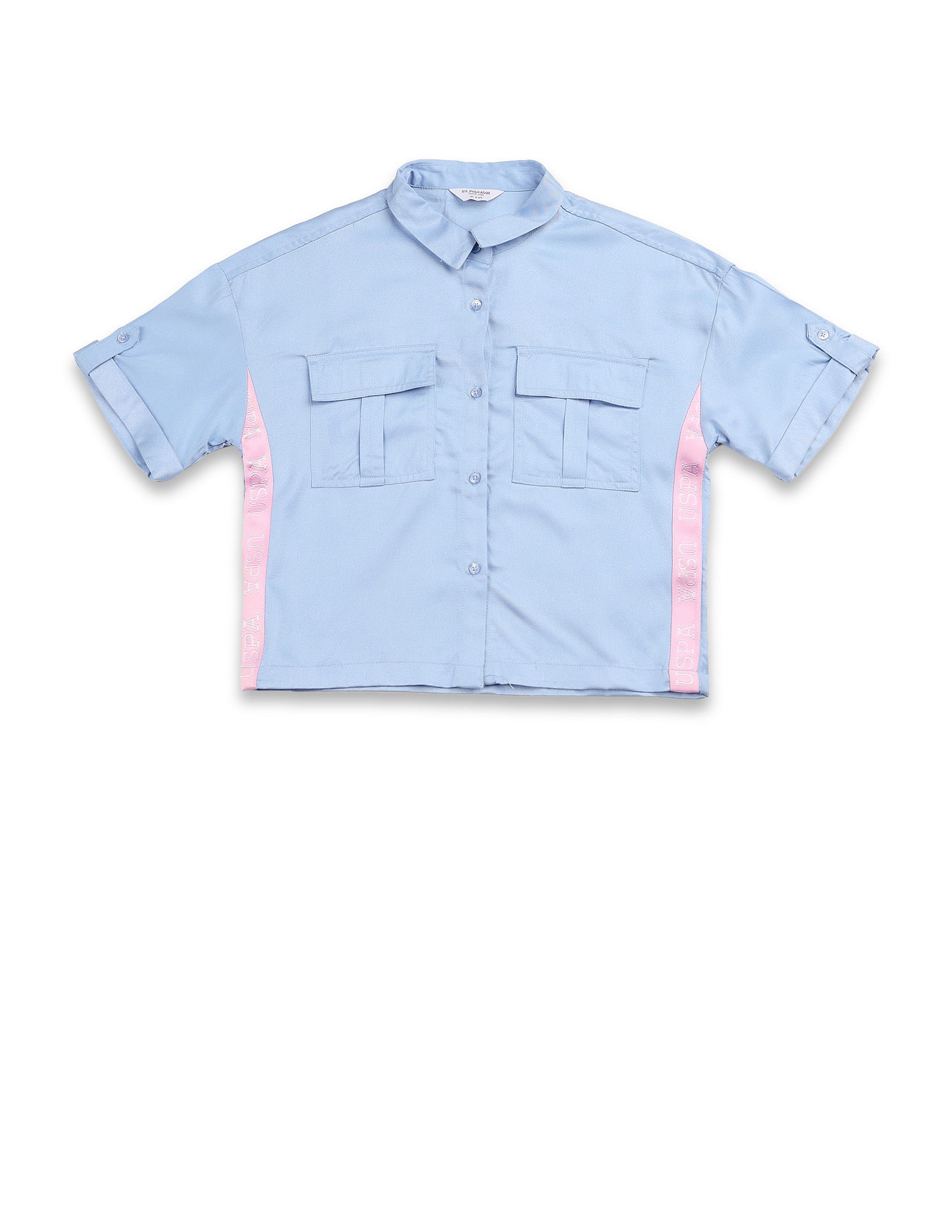 U.S. Polo Assn. Kids Girls Solid Top