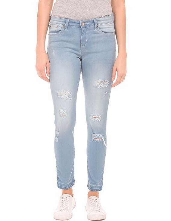 Buy Aeropostale Stone Wash Ripped Jeans
