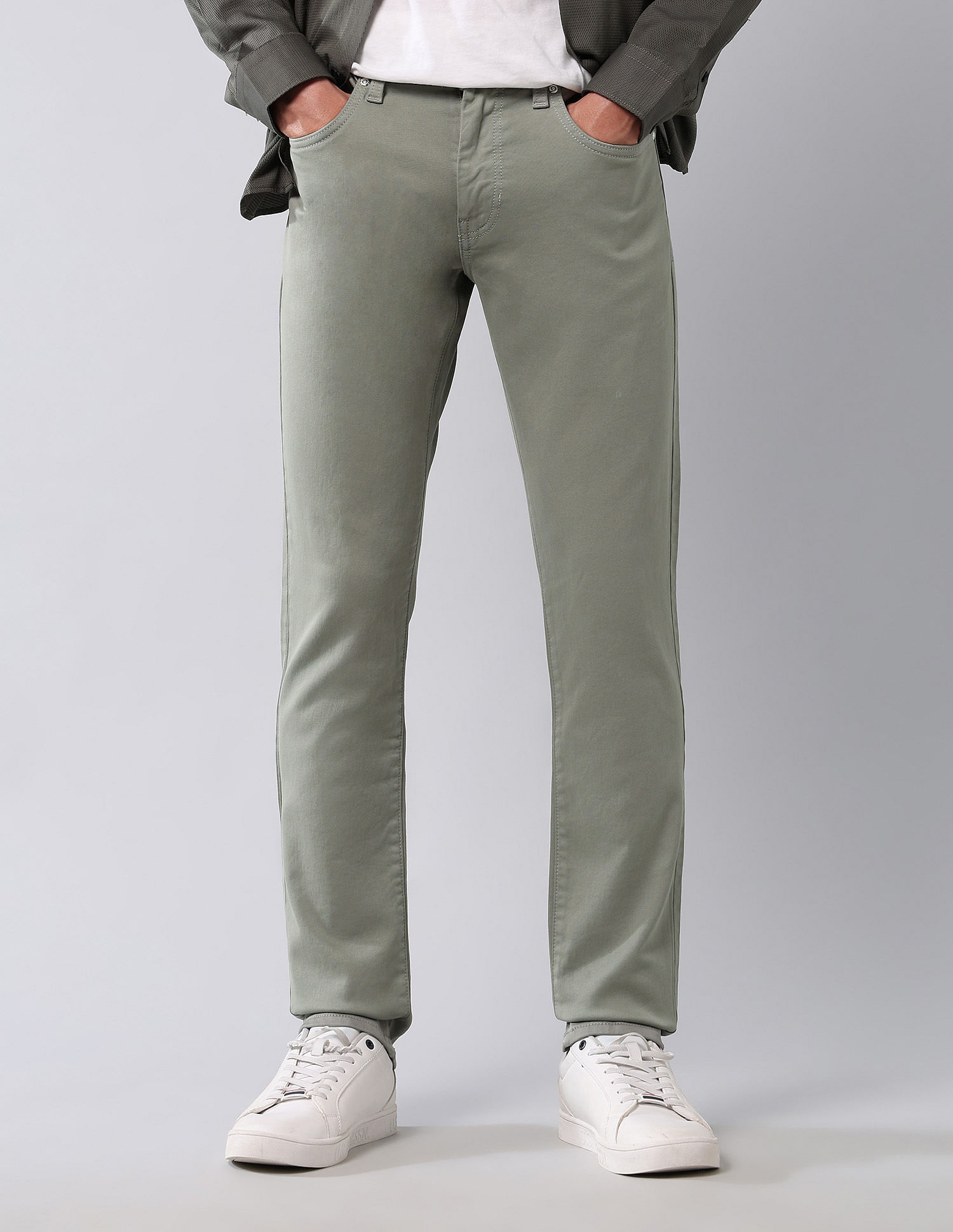 U.S. Polo Assn. Denim Co. Brandon Slim Tapered Fit Green Jeans