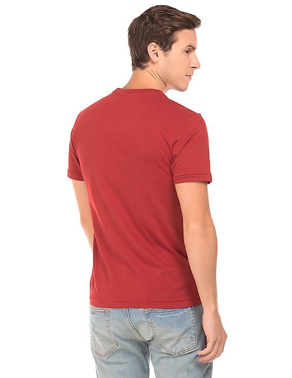 Aeropostale Crew Neck Graphic Print T-Shirt