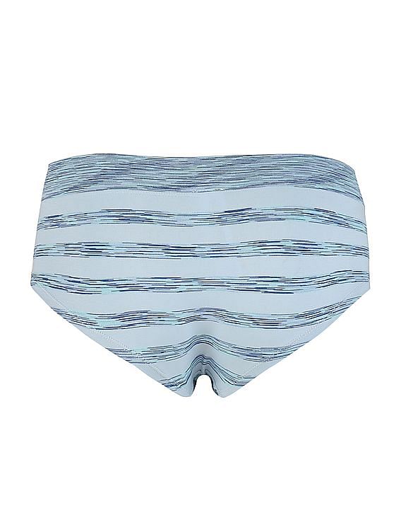Aeropostale Space Dye Striped Seamless Boyshorts