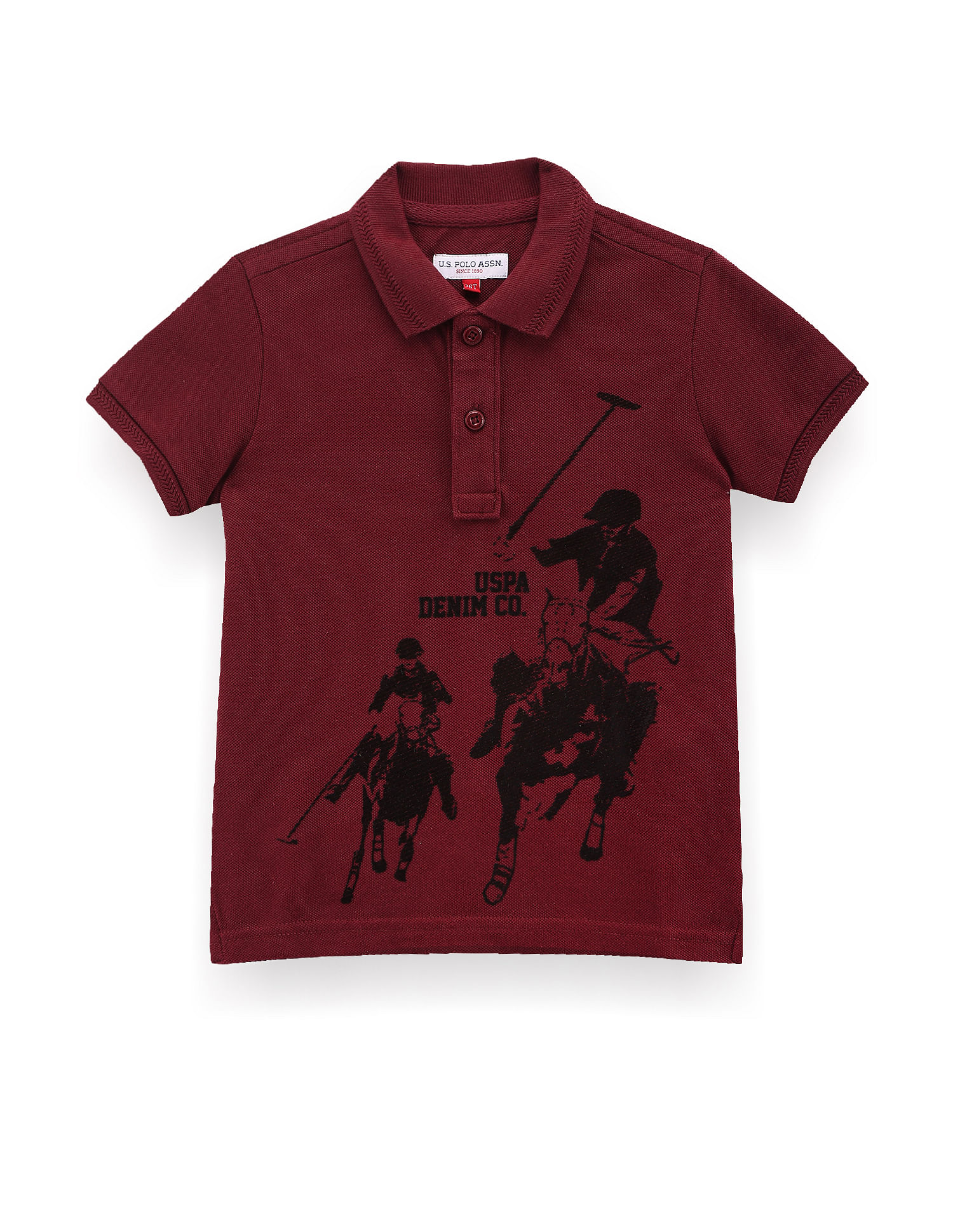 U.S. Polo Assn. Kids Boys Graphic Print Polo Shirt
