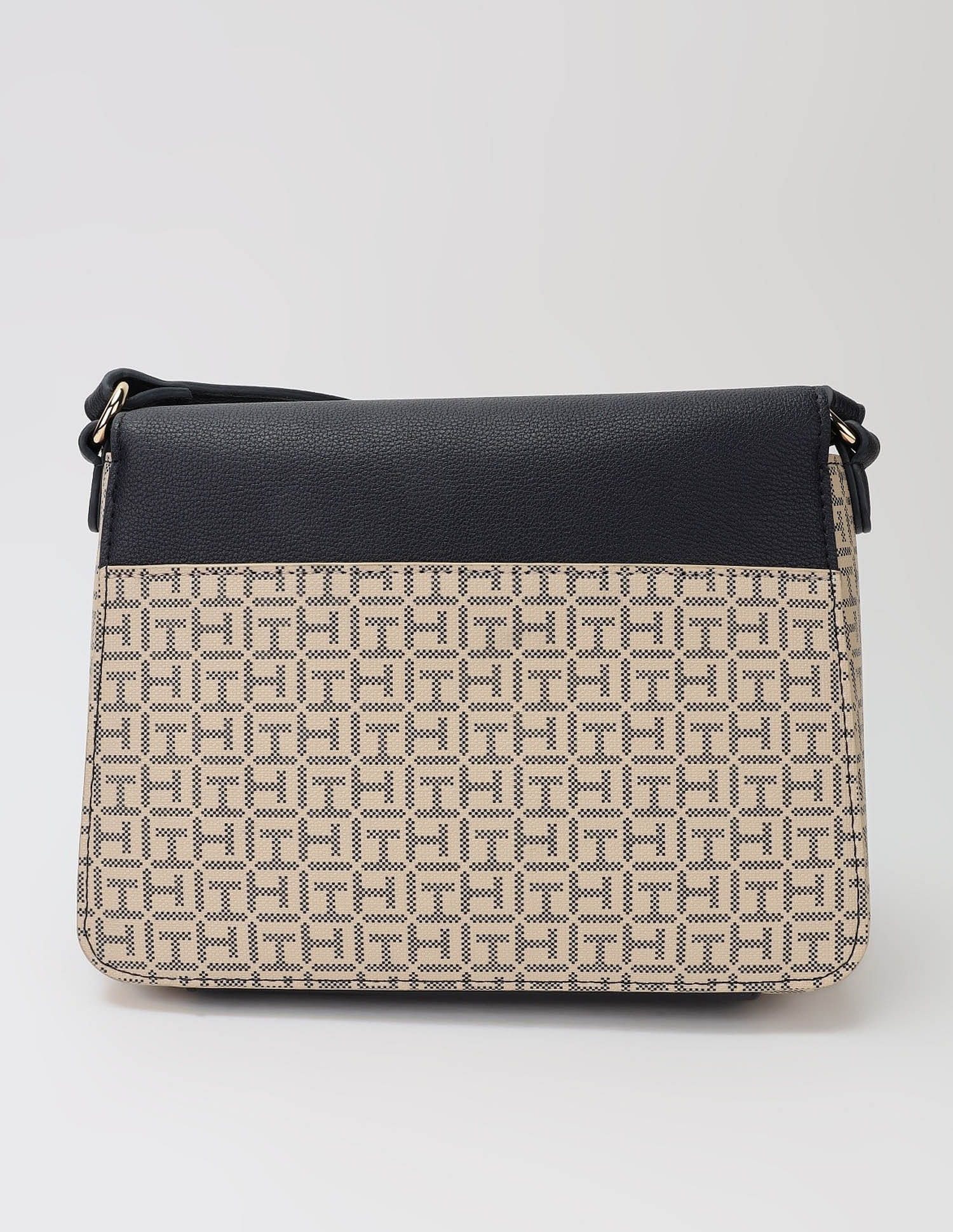 Tommy Hilfiger Logo Beige Pvc Sling Bag