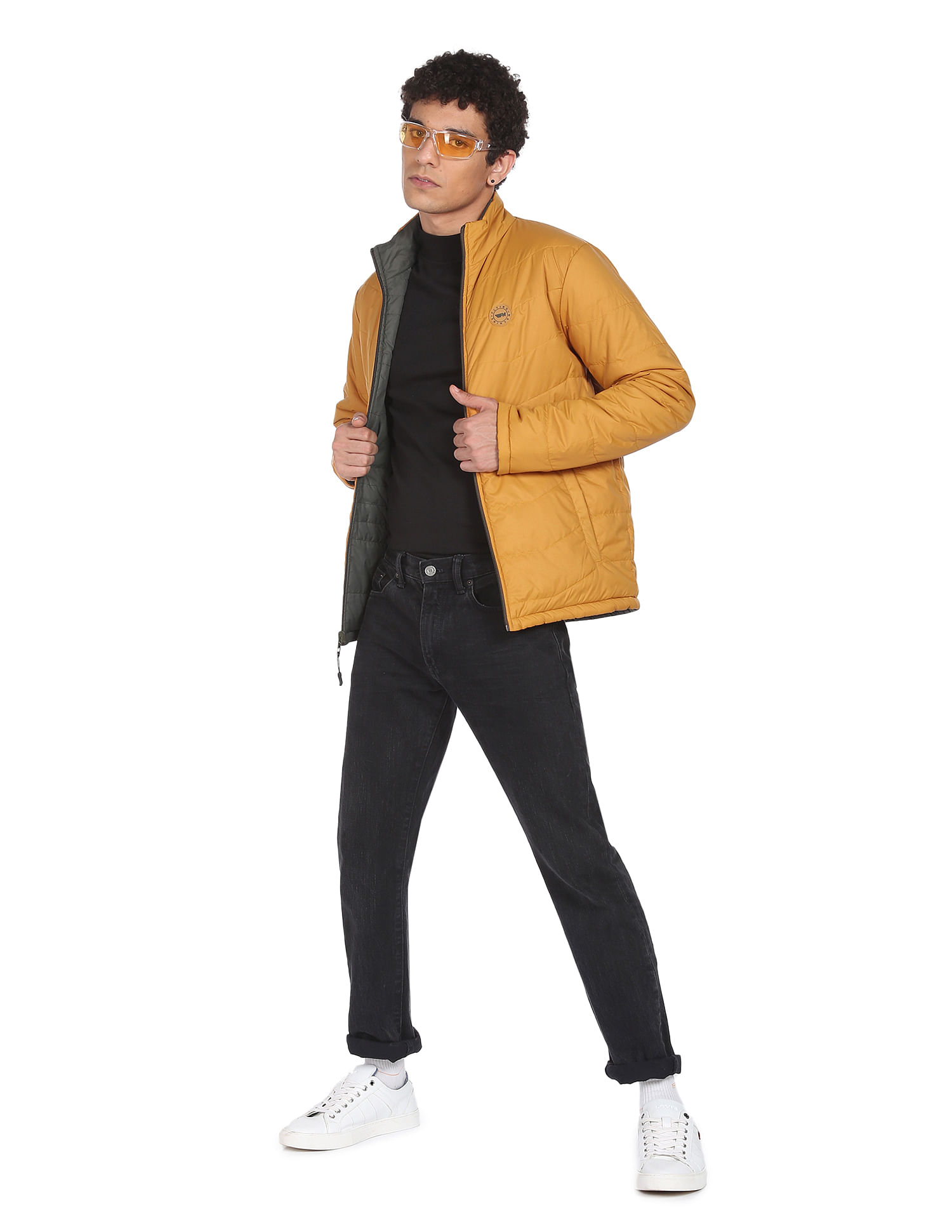Flying Machine Reversible Puffer Jacket