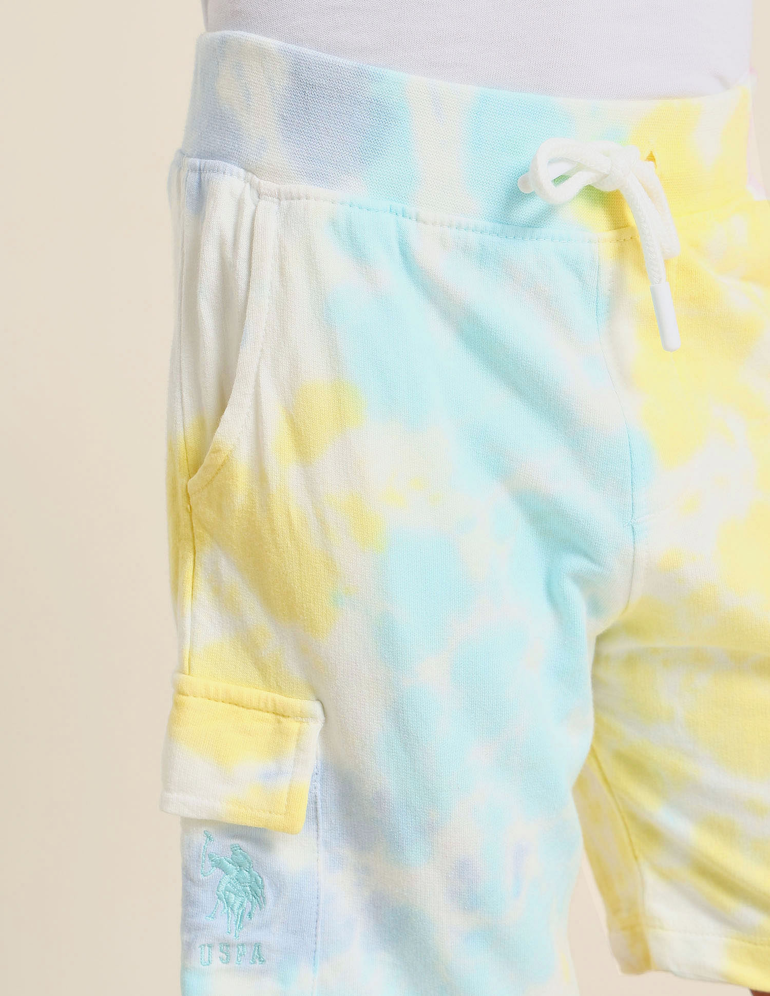U.S. Polo Assn. Kids Boys Tie And Dye Regular Fit Shorts