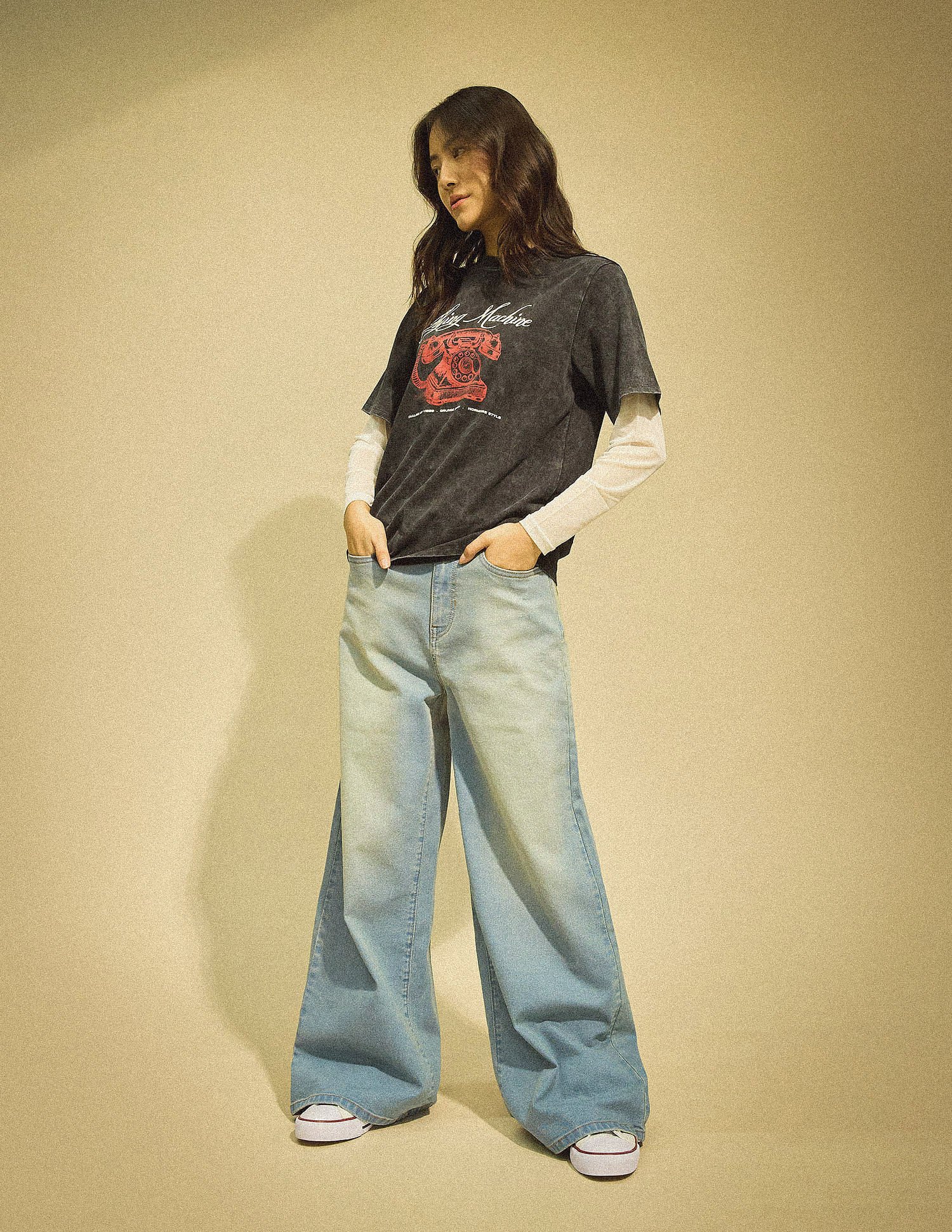 Flying Machine Women High Rise Ultra Wide Leg Jeans