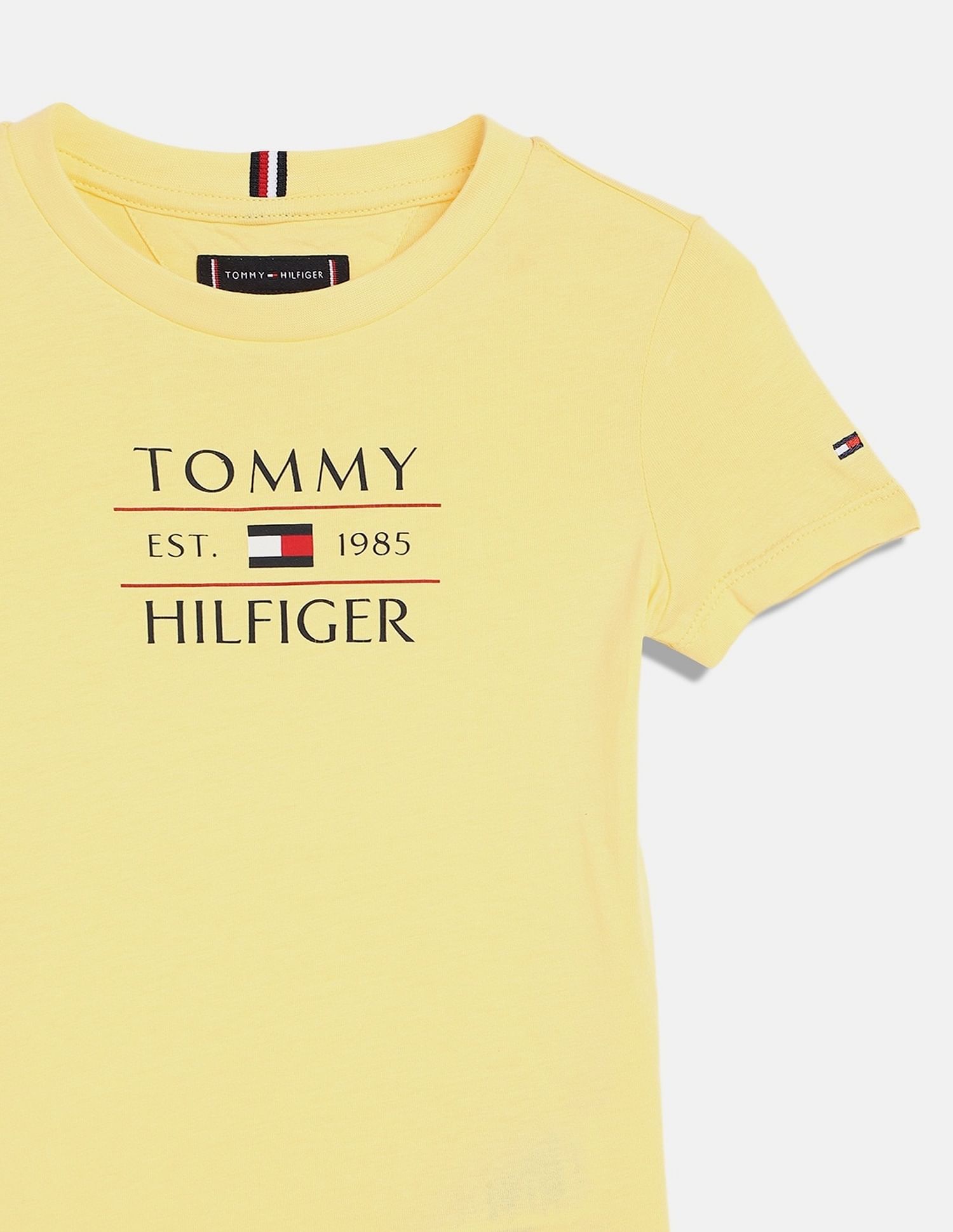 Tommy Hilfiger Kids Boys Logo Regular-Fit Cotton T-Shirt