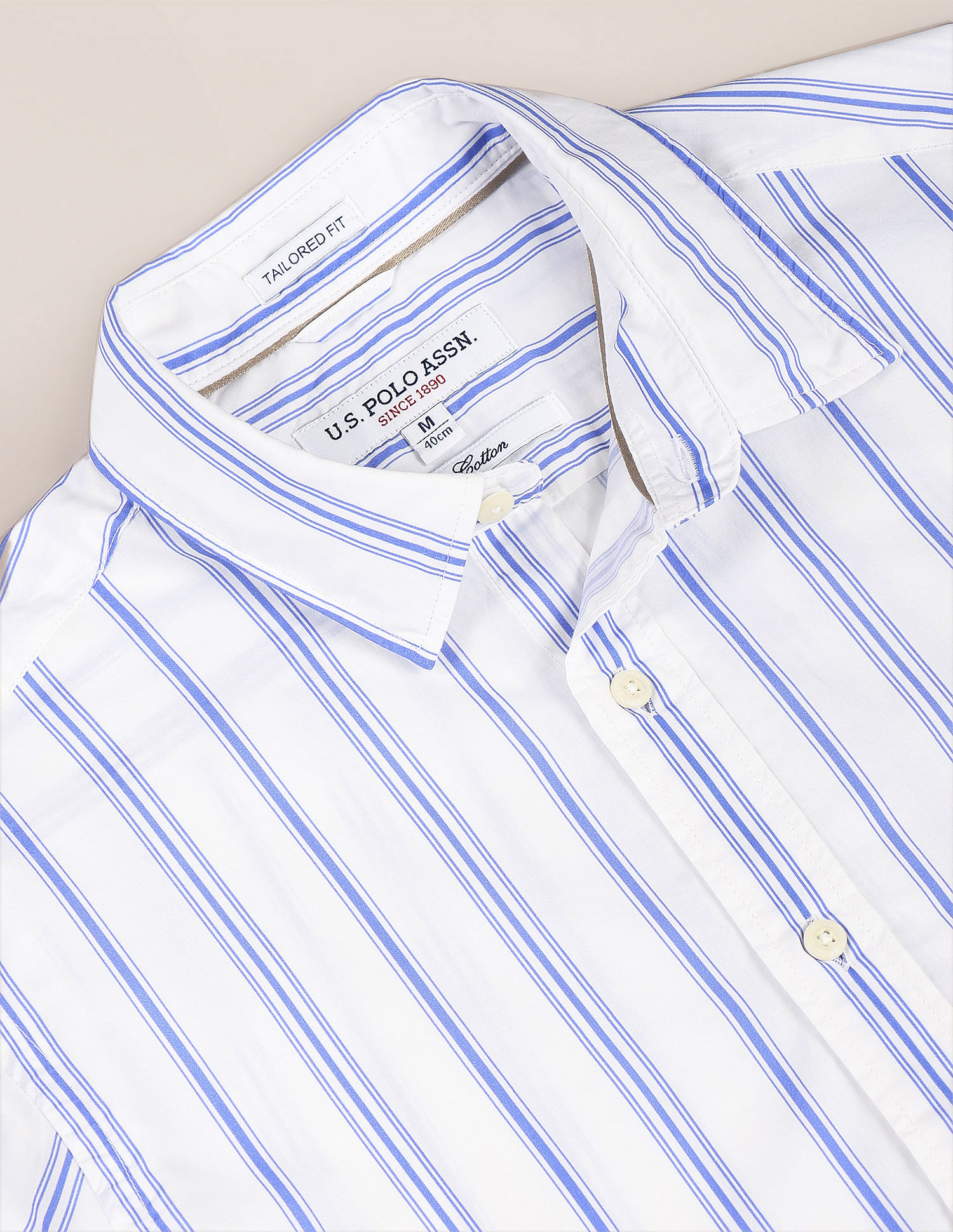 U.S. Polo Assn. Cutaway Collar Vertical Stripe Shirt