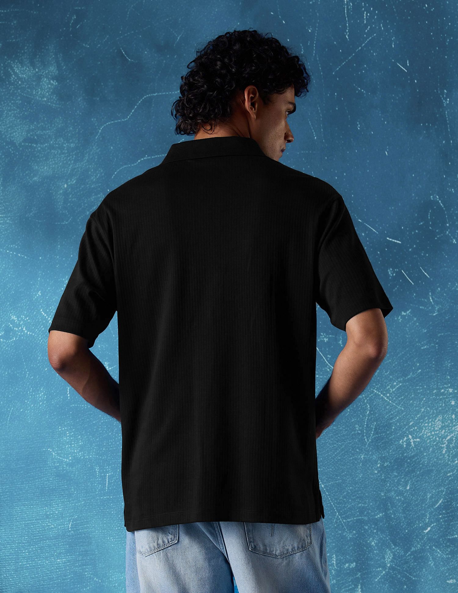 Flying Machine Relaxed Fit Solid Polo Shirt