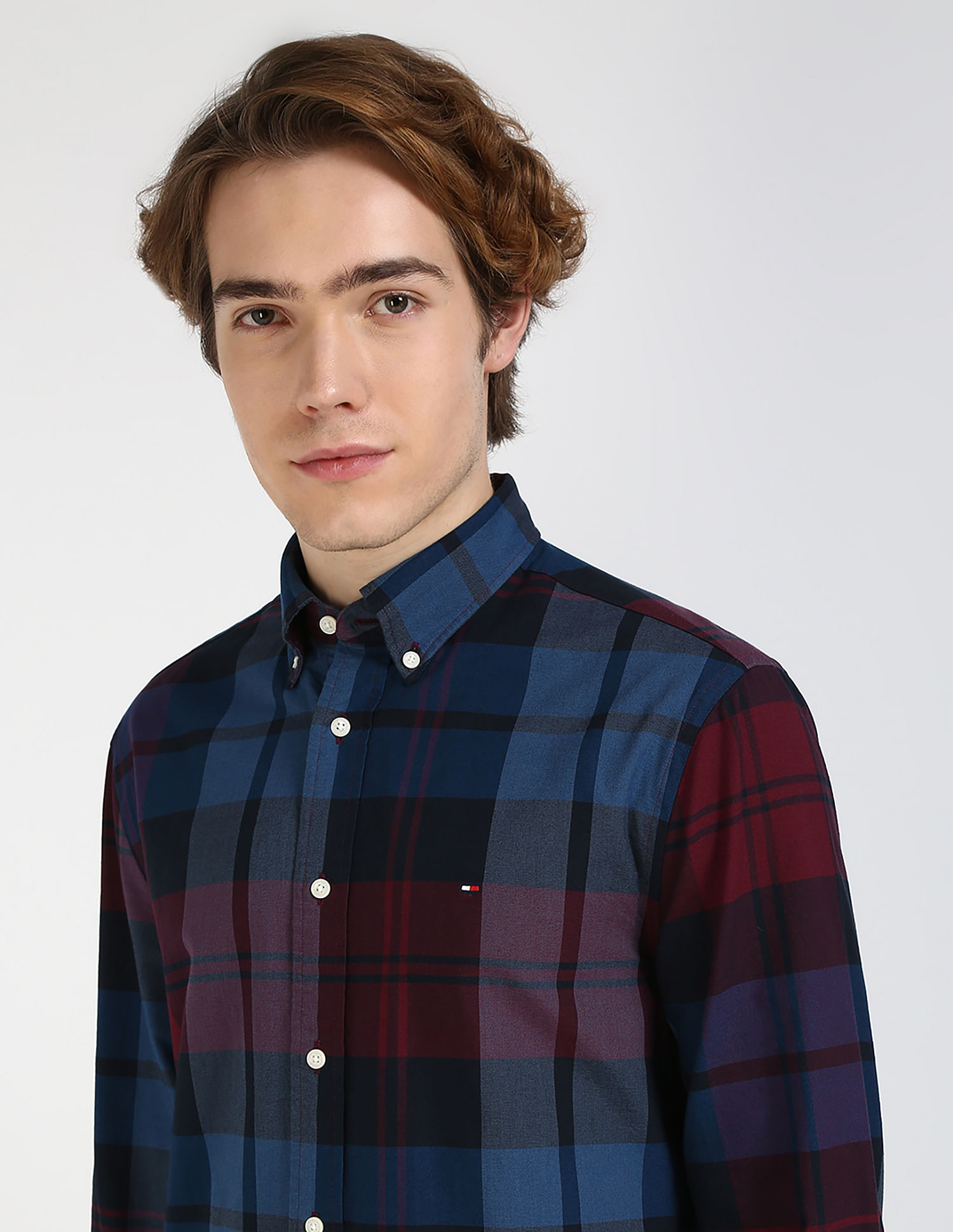 ★★ ★★ Regula fit oxford black watch check s Buy Tommy Hilfiger Oxford Blackwatch Check Shirt - NNNOW.com