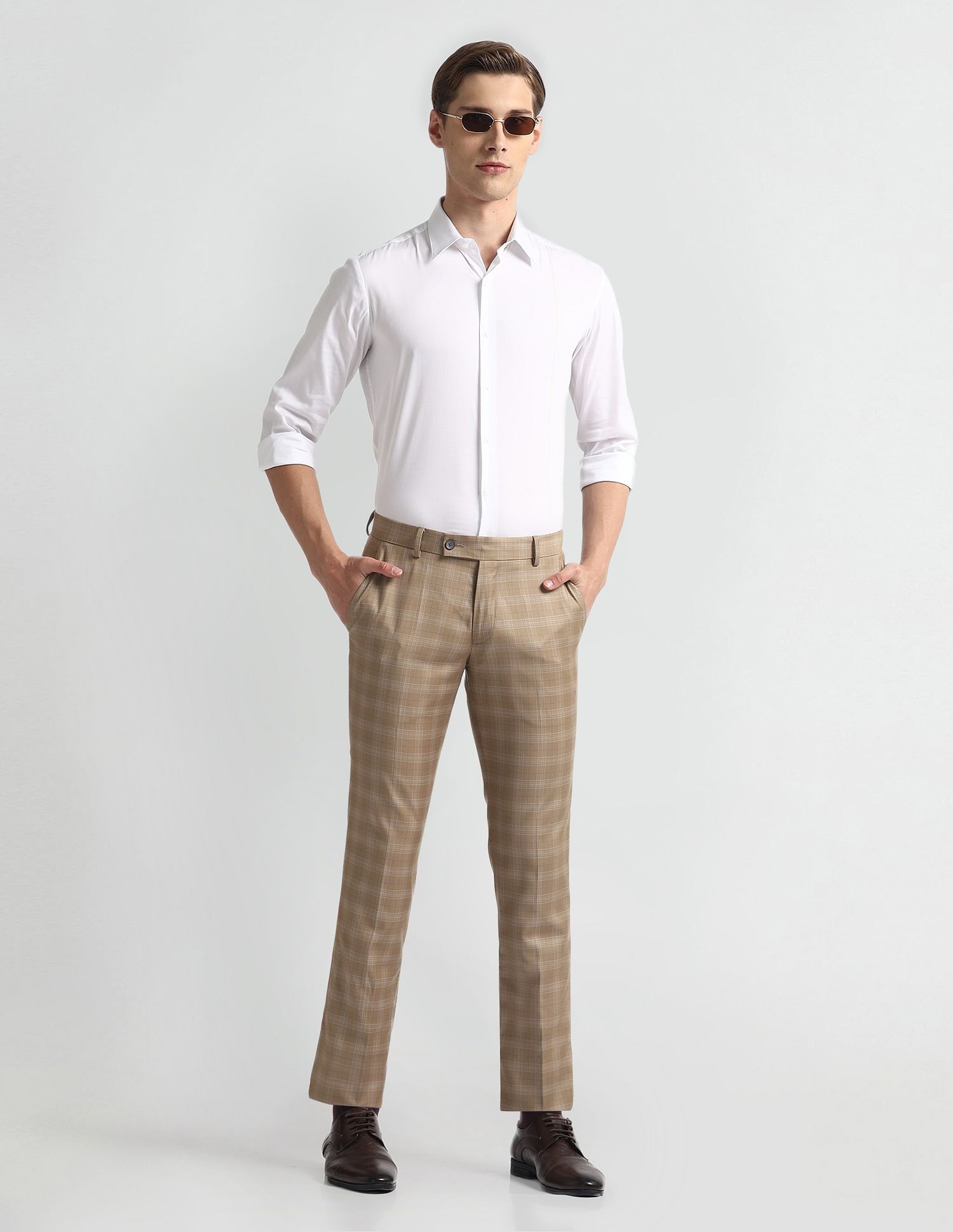Arrow Newyork Cotton Nylon Slim Fit Shirt