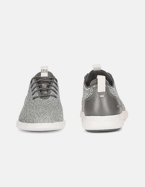 Cole Haan Grey Grand Plus Essex Distance Knit Oxford Sneakers