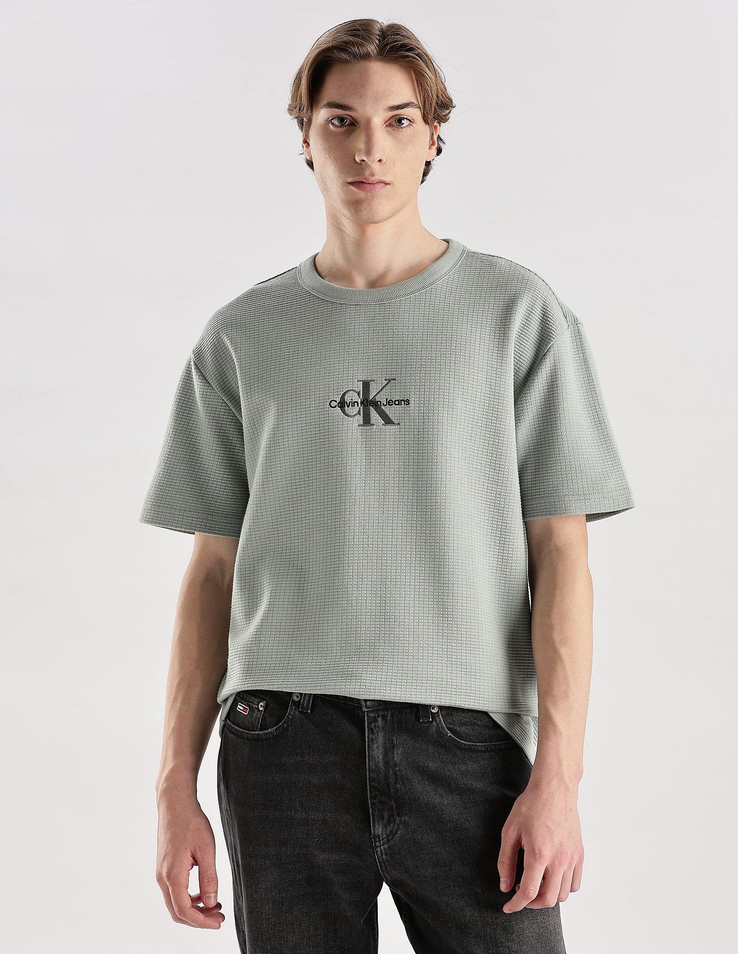 Calvin Klein Jeans Embroidered Logo Relaxed Fit Cotton T-Shirt