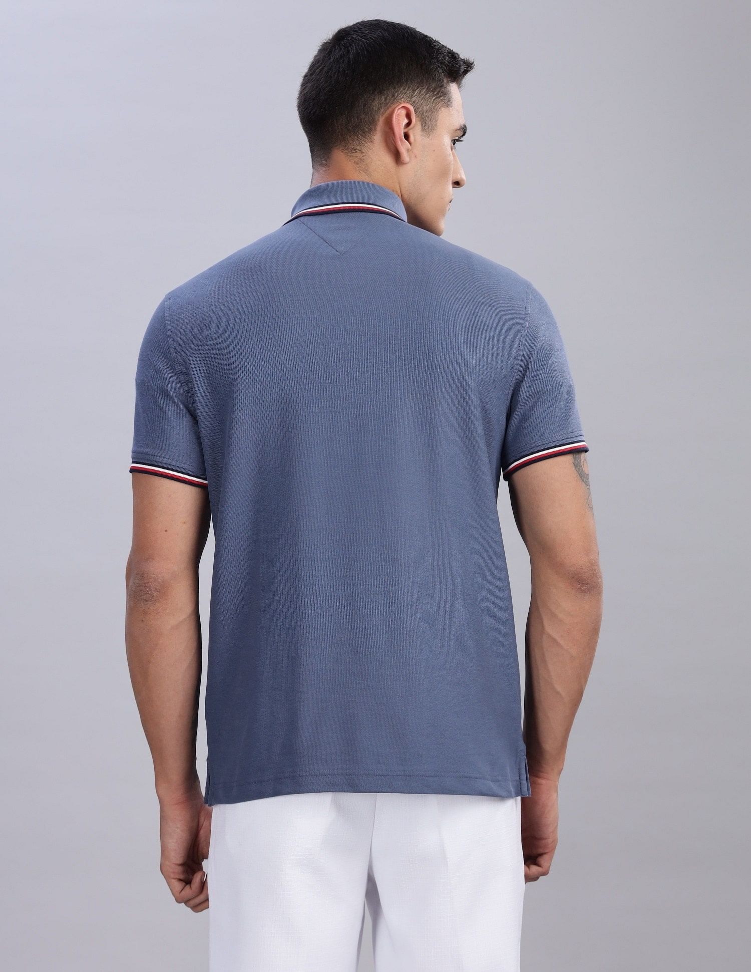 Tommy Hilfiger Solid Regular-Fit Cotton Polo Shirts