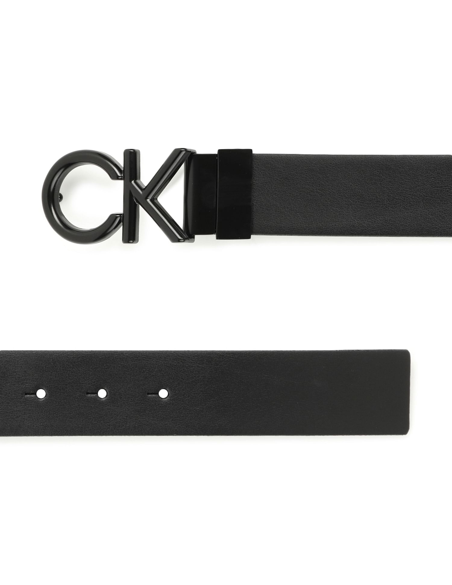 Calvin Klein Monogram Buckle Reversible Belt