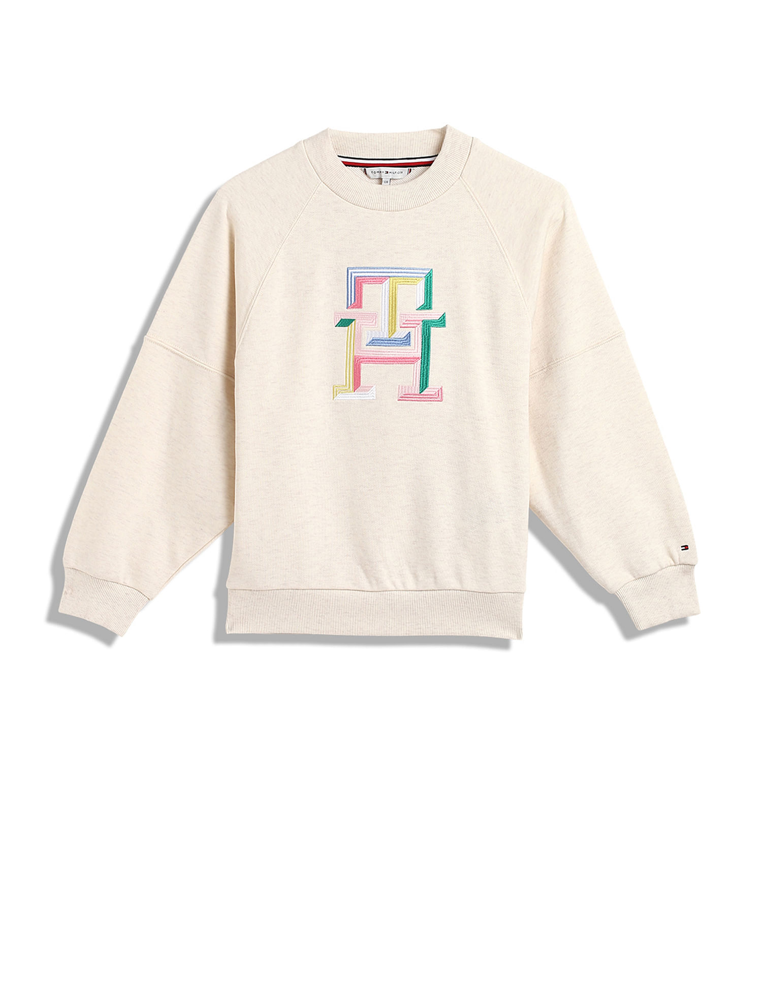 Tommy Hilfiger Kids Girls Raglan Sleeve Monogram Sweatshirt