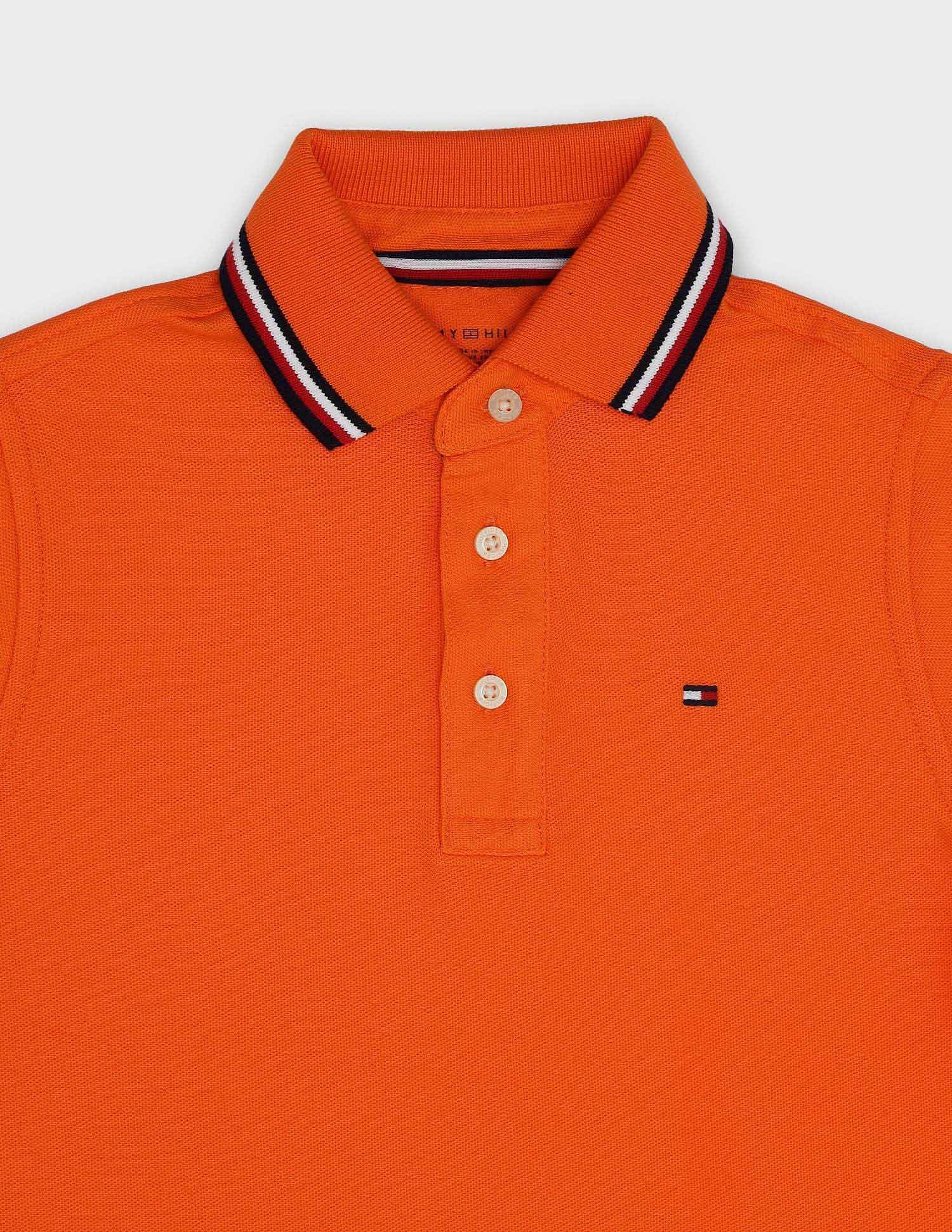 Tommy Hilfiger Kids Boys Solid Regular-Fit Cotton Polo Shirt