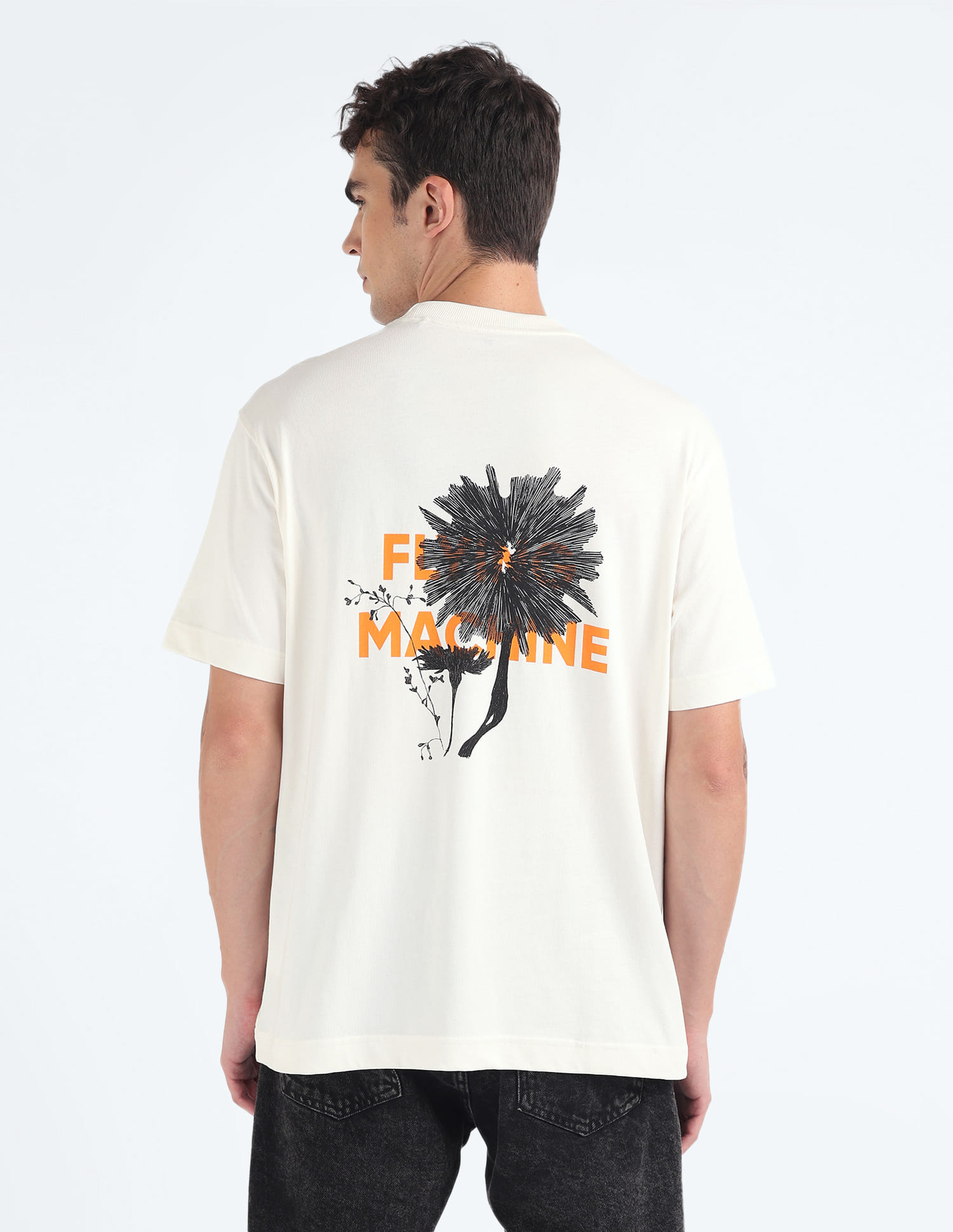Buy Flying Machine Graphic Print Oversized T-Shirt - NNNOW.com