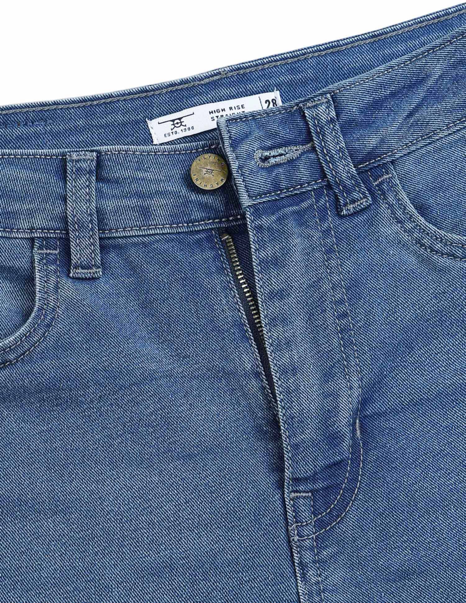 Buy Flying Machine Women High Rise Straight Fit Jeans - NNNOW.com