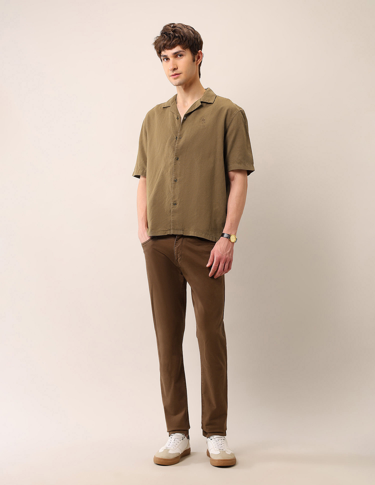 U.S. Polo Assn. Denim Co. Solid Relaxed Fit Shirt