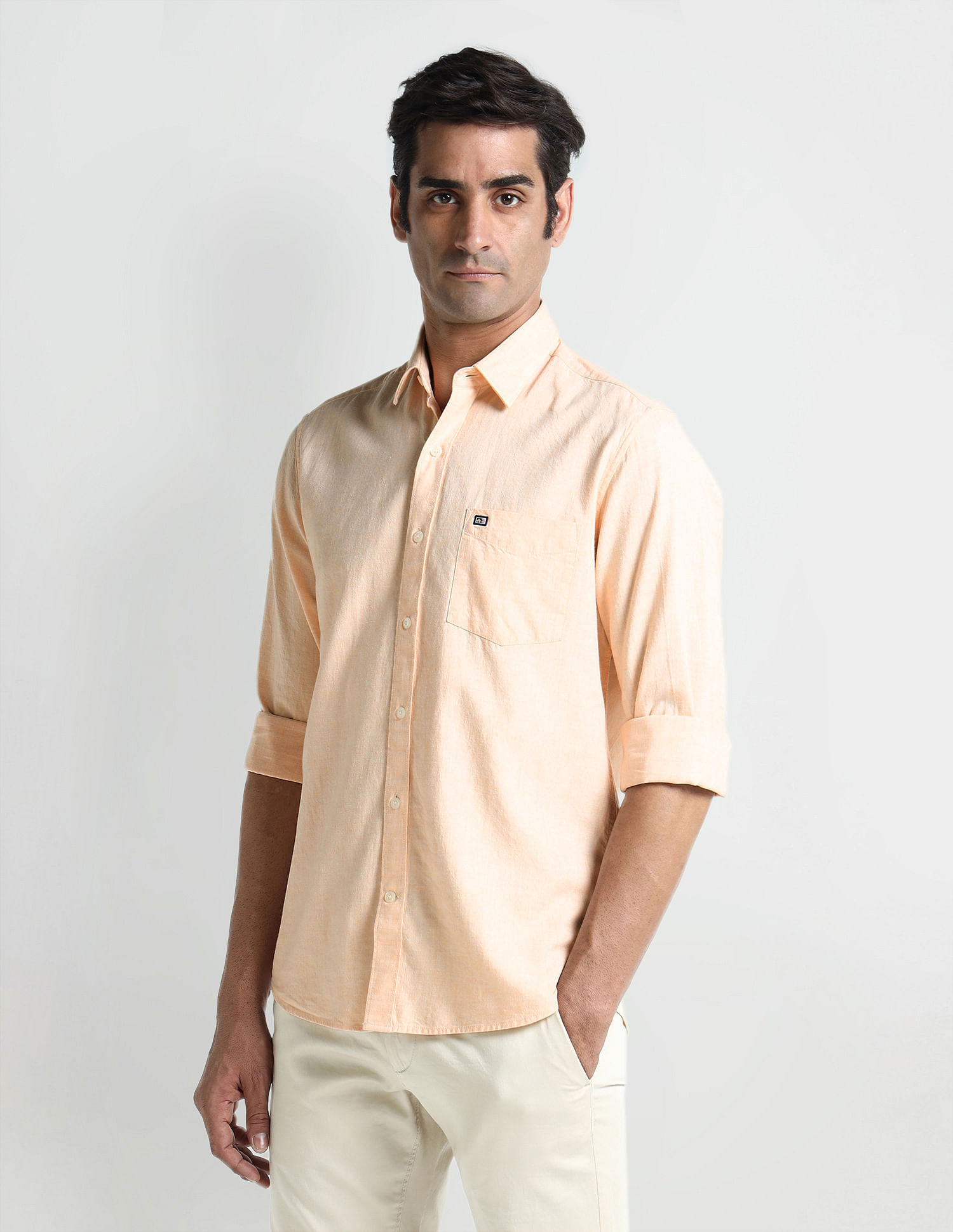 Arrow Sport Manhattan Slim Fit Cotton Shirt